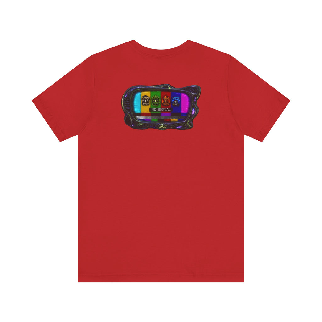 I Survived 2020 — "No Signal" Test Pattern Tee Alien Broadcast Finale Summer Premiere Unisex Jersey Short Sleeve Tee