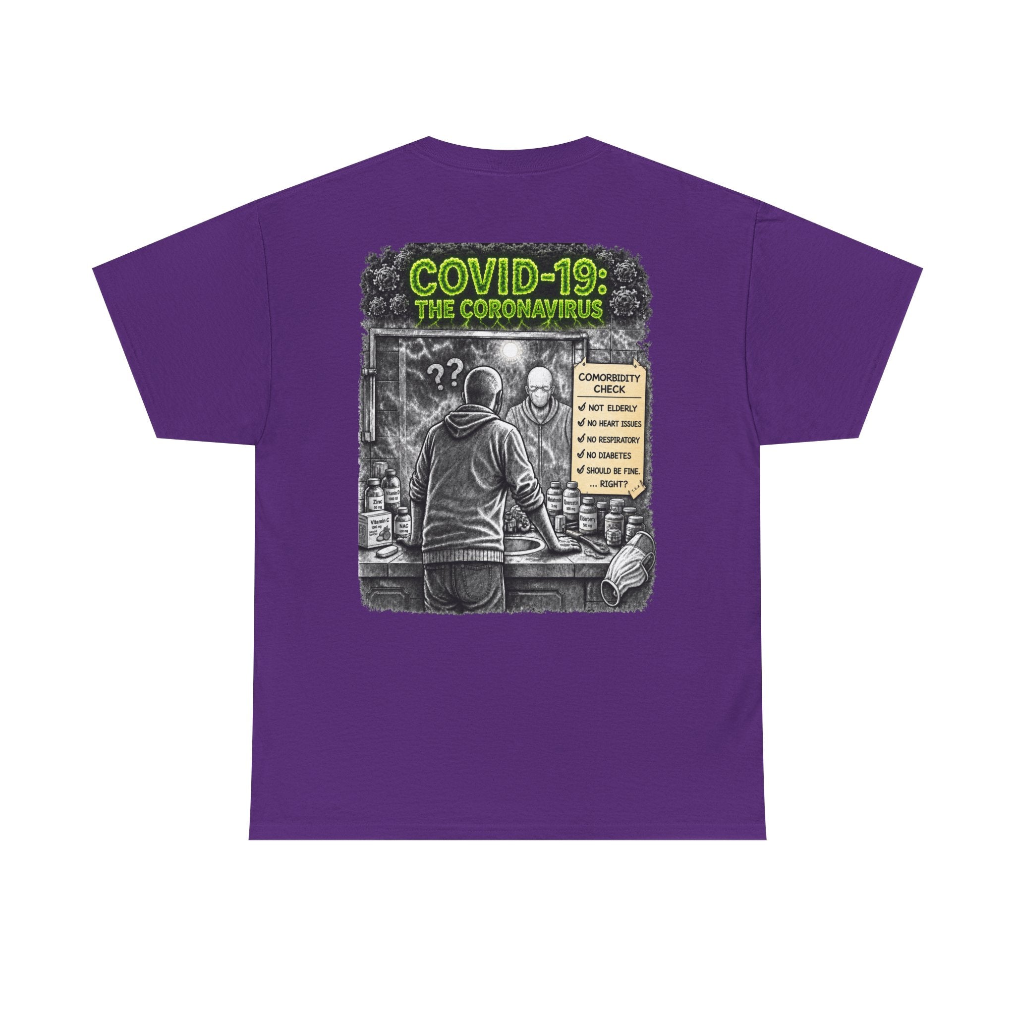 I Survived 2020 — Director's Cut S1:E1 "COVID-19: The Coronavirus" | Pandemic Edition Unisex Heavy Cotton Tee