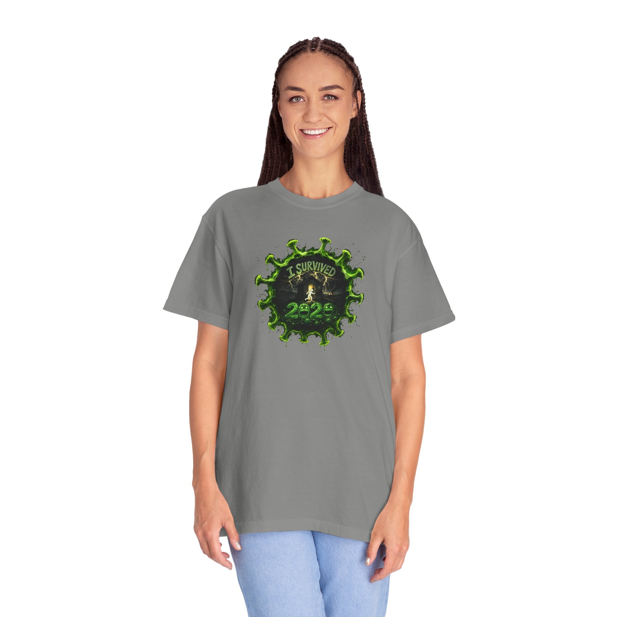 I Survived 2020 — PANDEMIC S1:E3: Director's Cut "The Jab!" Unisex Garment-Dyed T-shirt