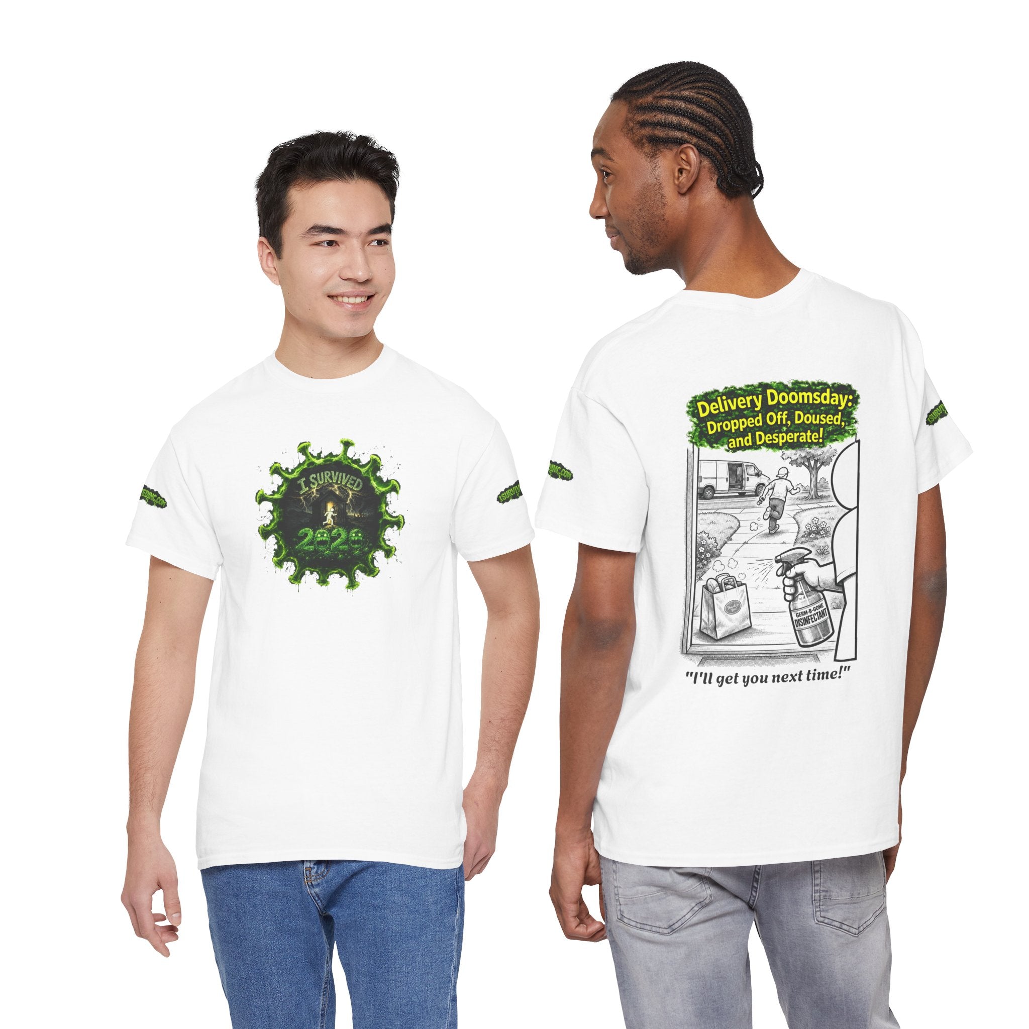 I Survived 2020 — PANDEMIC S1:E5: Director's Cut Special Edition "Delivery Doomsday" Unisex Heavy Cotton Tee