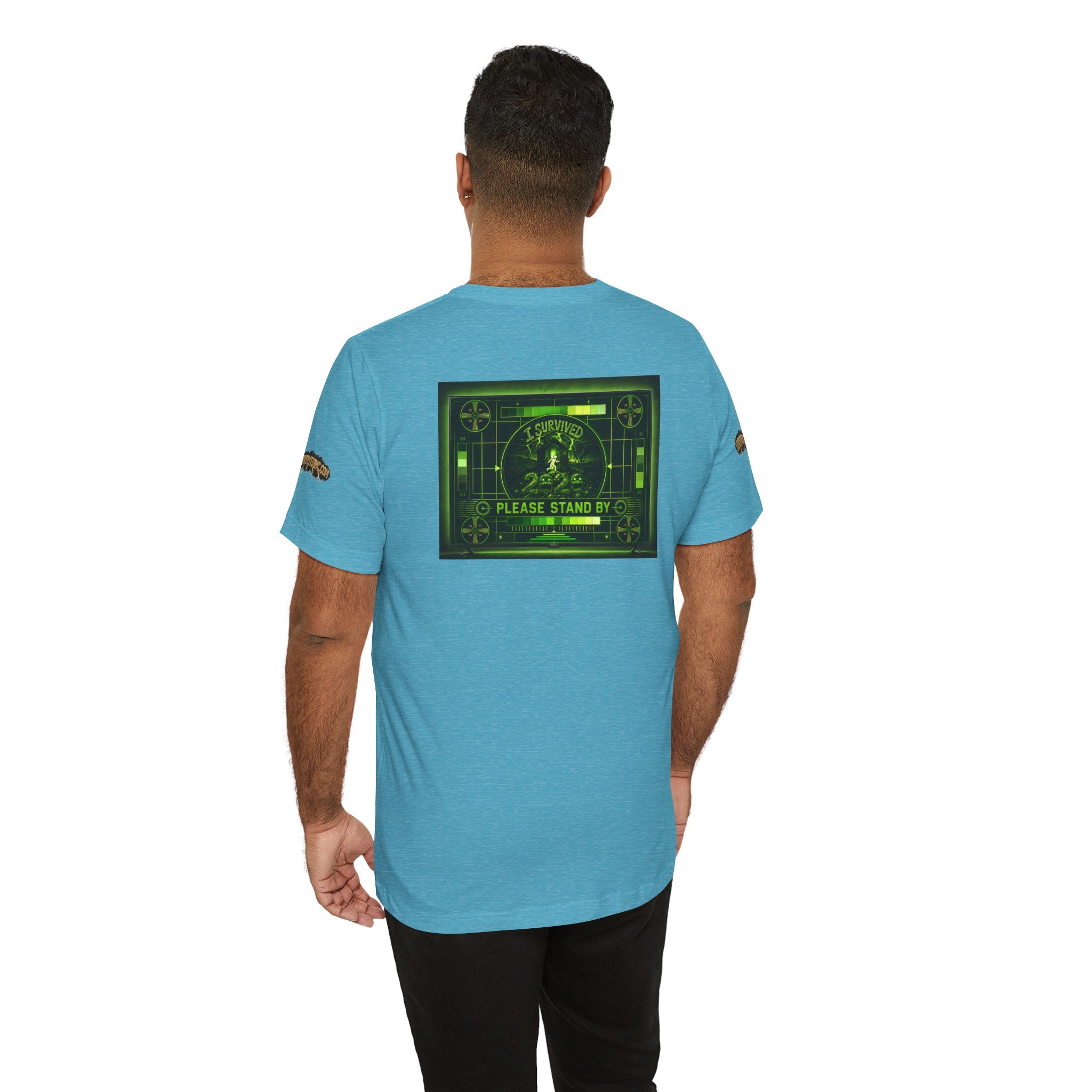 I Survived 2020 — "Please Stand By" Test Pattern Toxic Signal Tee Special Edition Summer Premiere Unisex Jersey Short Sleeve Tee