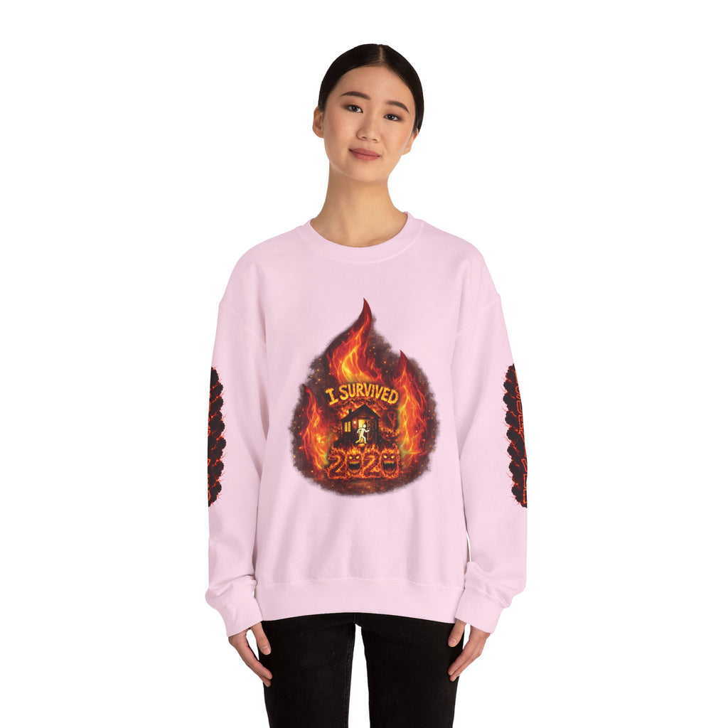I Survived 2020 — Director's Cut S2:E3 "The California Wildfires" | Wildfire Edition Memorial Unisex Heavy Blend™ Crewneck Sweatshirt