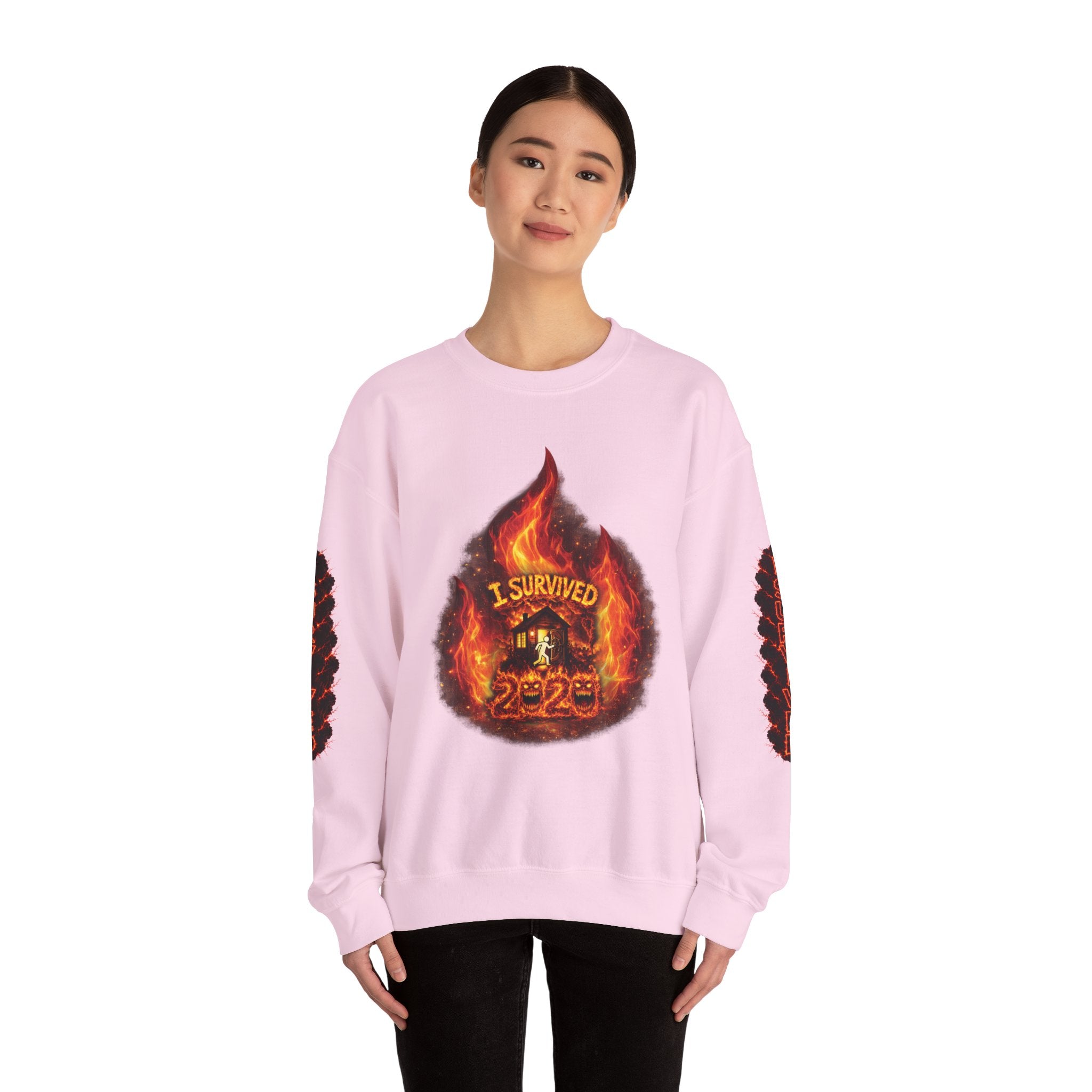 I Survived 2020 — Director's Cut S2:E3 "The California Wildfires" | Wildfire Edition Memorial Unisex Heavy Blend™ Crewneck Sweatshirt