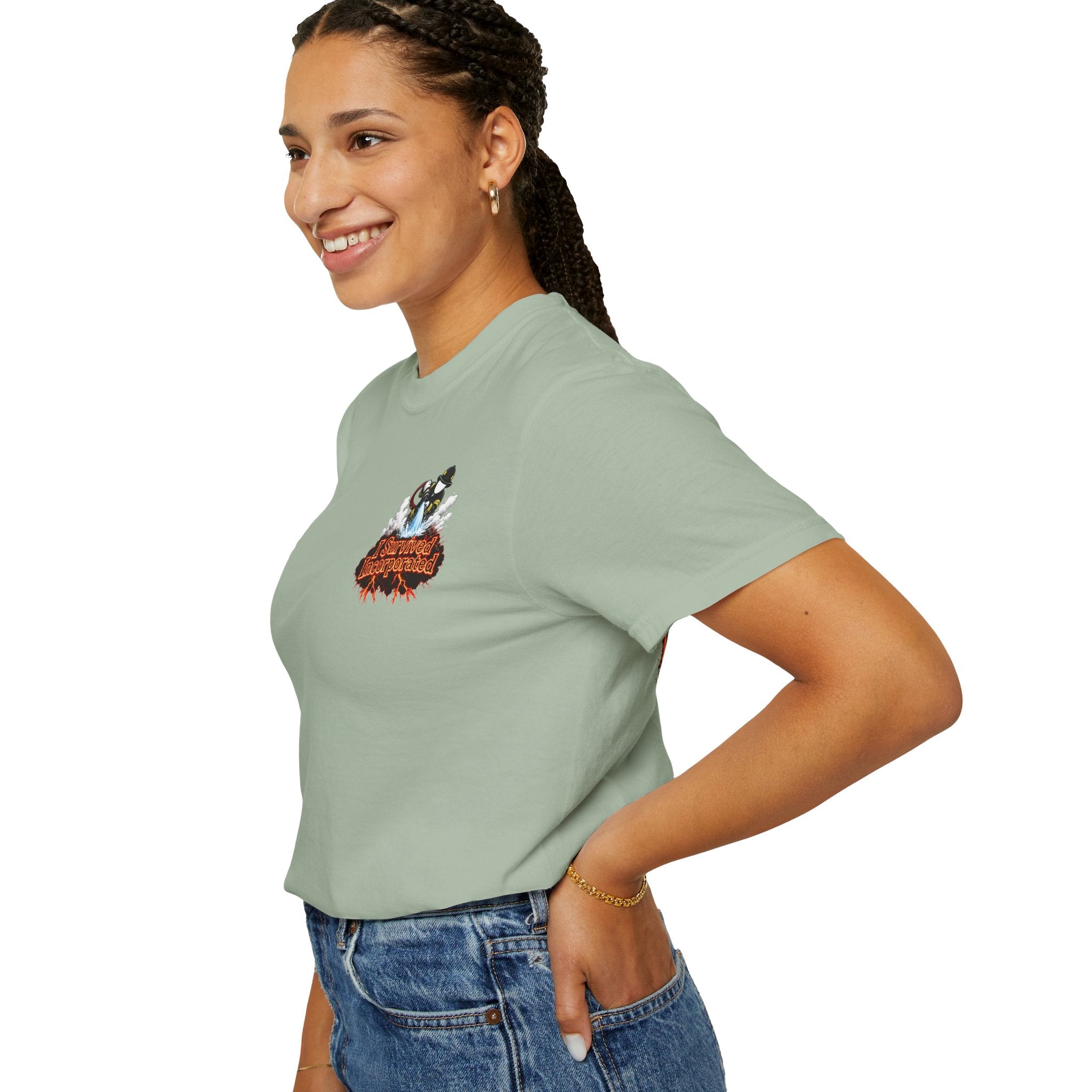 I Survived 2020 — "Please Stand By" Test Pattern Tee Wildfire Signal Edition Summer Premiere Unisex Garment-Dyed T-shirt