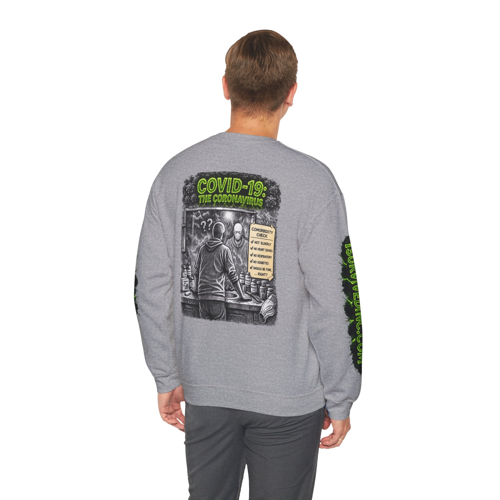 I Survived 2020 — S1:E1 "COVID-19: The Coronavirus" | Pandemic Edition Unisex Heavy Blend™ Crewneck Sweatshirt