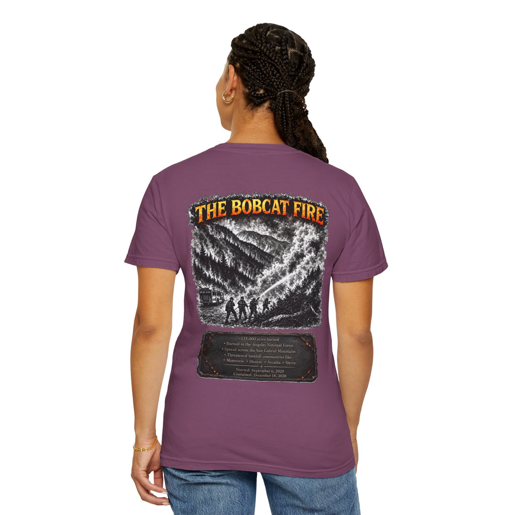 I Survived 2020 — Director's Cut S2:E2 "The Bobcat Fire" | Wildfire Edition Memorial Unisex Garment-Dyed T-shirt