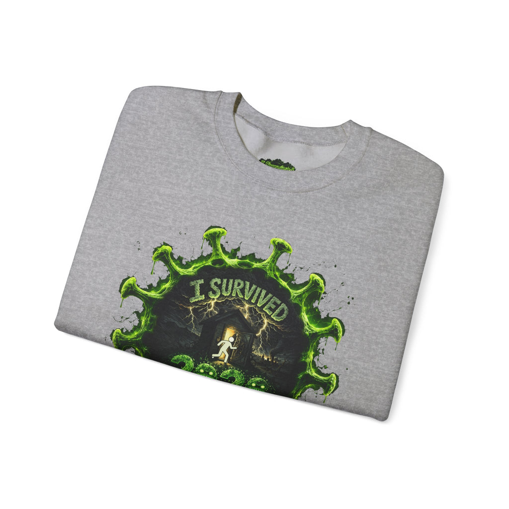 I Survived 2020 — Director's Cut S1:E1 "COVID-19: The Coronavirus" | Pandemic Edition Unisex Heavy Blend™ Crewneck Sweatshirt