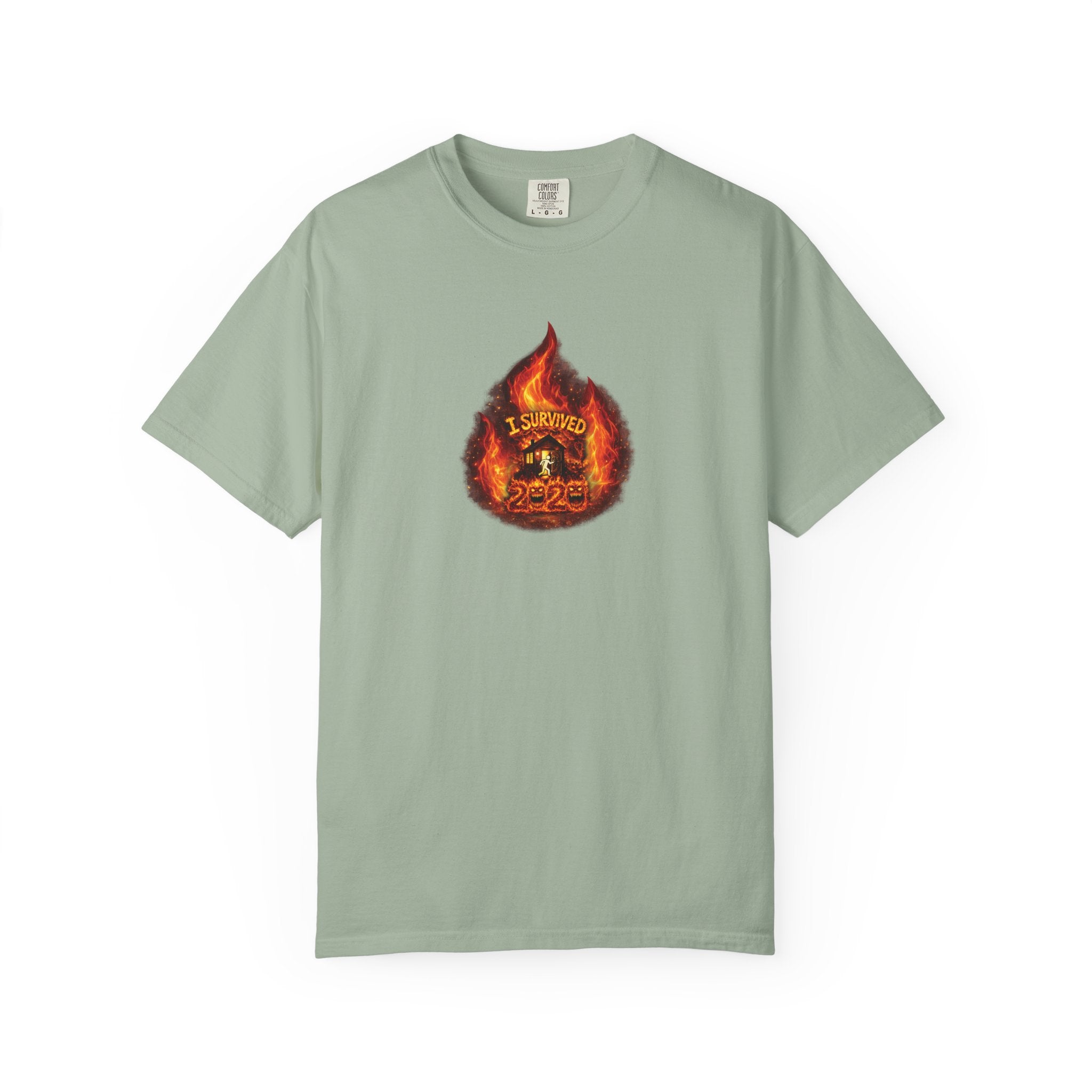 I Survived 2020 — WILDFIRES S2:E4: Director's Cut "Western U.S. Wildfire Season" Memorial Unisex Garment-Dyed T-shirt