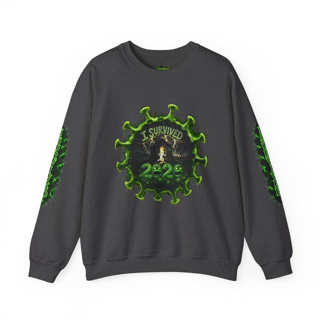 I Survived 2020 — Director's Cut S1:E4 "Mask Madness Mayhem Moment" | Pandemic Edition Unisex Heavy Blend™ Crewneck Sweatshirt