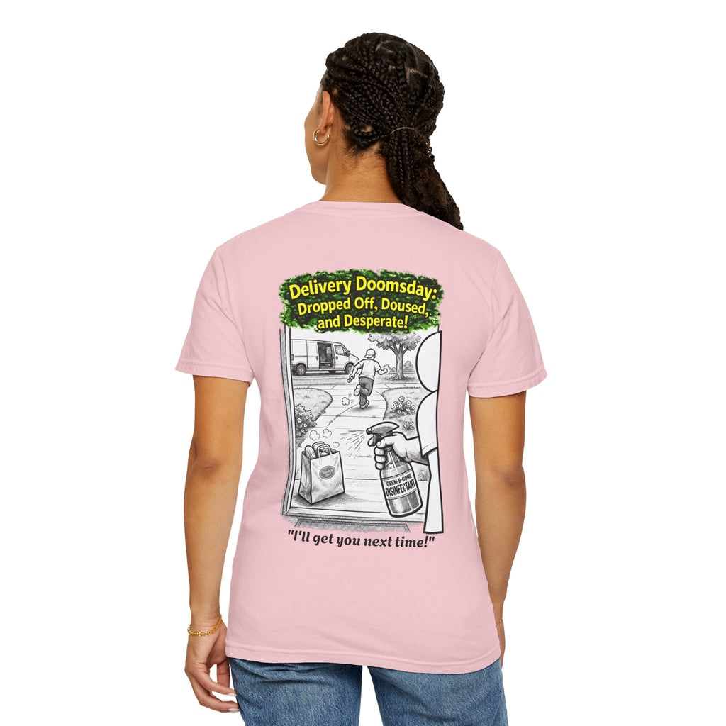 Sobreviví al 2020 — T1:E5 "Apocalipsis de Entregas" | Camiseta unisex teñida de edición Pandemia