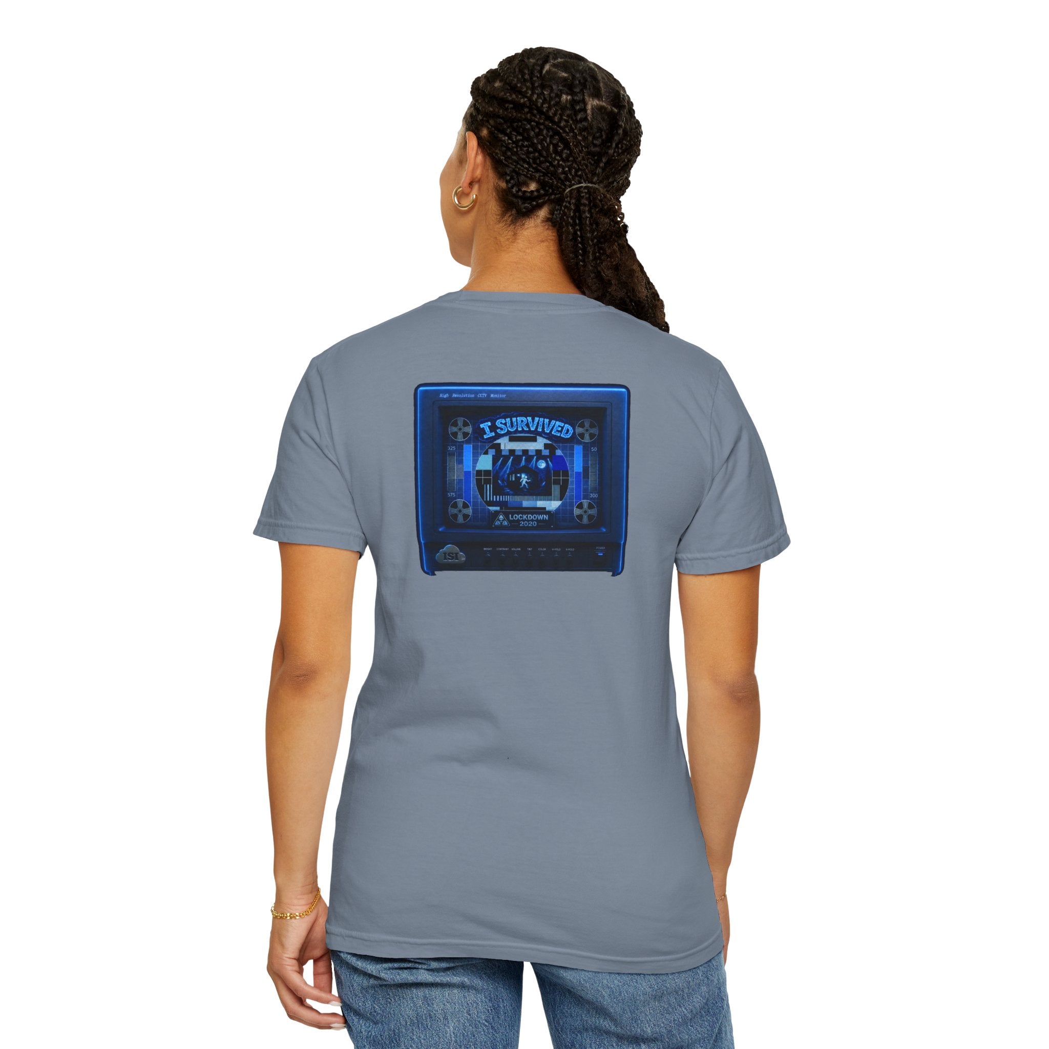 I Survived 2020 — "Please Stand By" Test Pattern Tee Lockdown Special Edition Summer Exclusive Unisex Garment-Dyed T-shirt