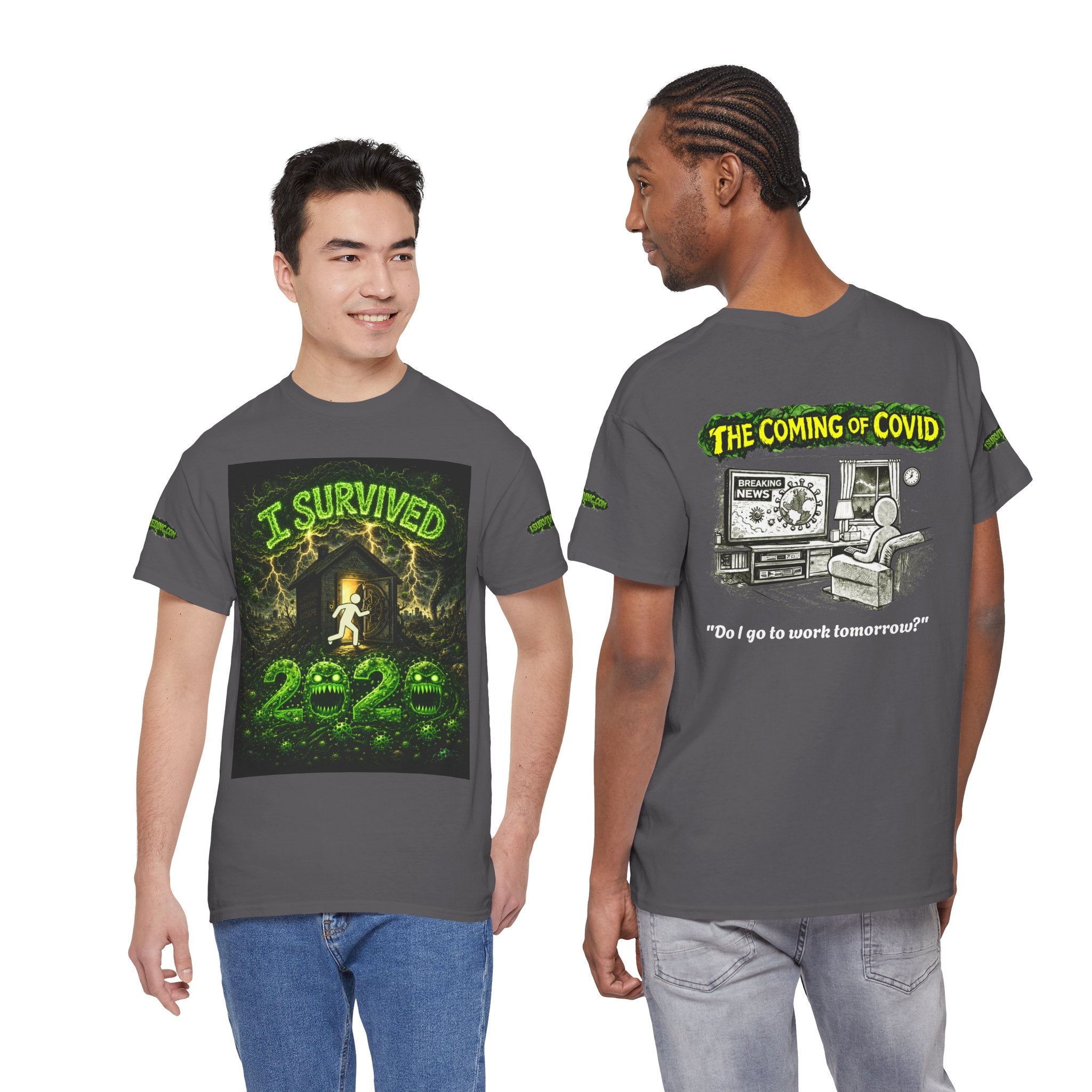 I Survived 2020 — PANDEMIC S1:E2: Special Edition "The Coming of COVID" Unisex Heavy Cotton Tee