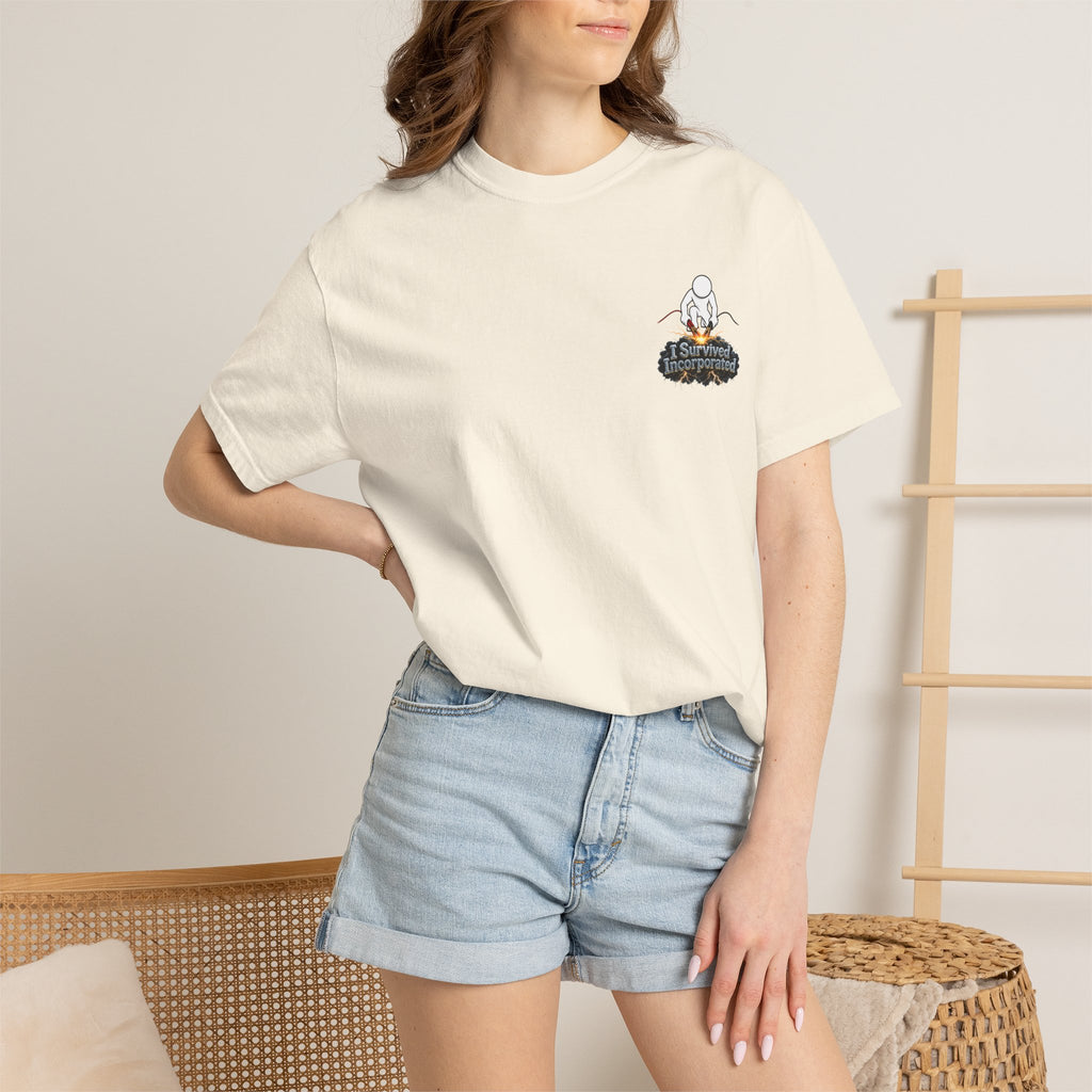 I Survived 2020 — "Please Stand By" Test Pattern Tee Summer Premier Unisex Garment-Dyed T-shirt