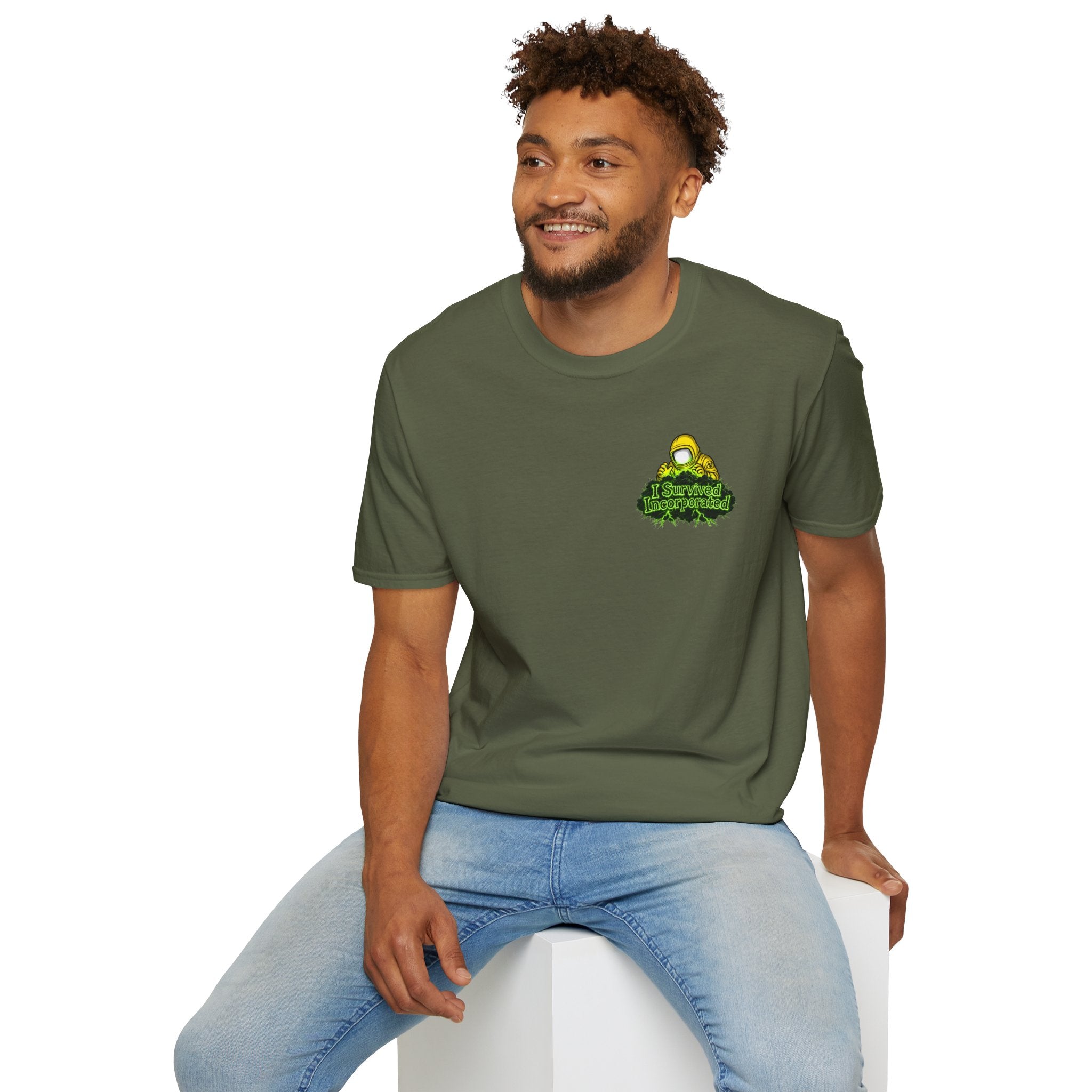 I Survived 2020 — "Please Stand By" Test Pattern Toxic Signal Tee Summer Premiere Unisex Softstyle T-Shirt