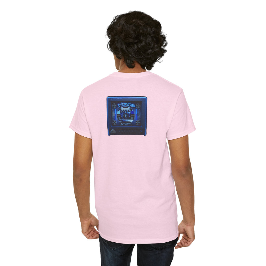 I Survived 2020 — "Please Stand By" Test Pattern Tee Lockdown Surveillance Edition Summer Exclusive Unisex Heavy Cotton Tee