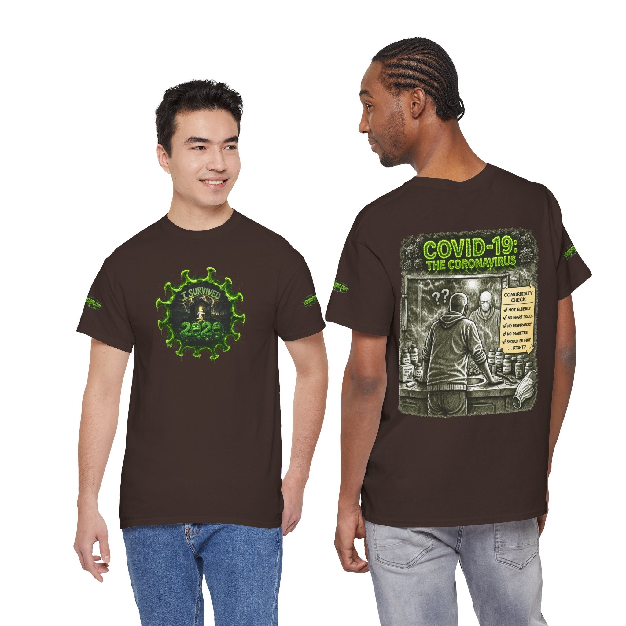 I Survived 2020 — PANDEMIC S1:E1: Director's Cut Special Edition "COVID-19: The Coronavirus" Unisex Heavy Cotton Tee