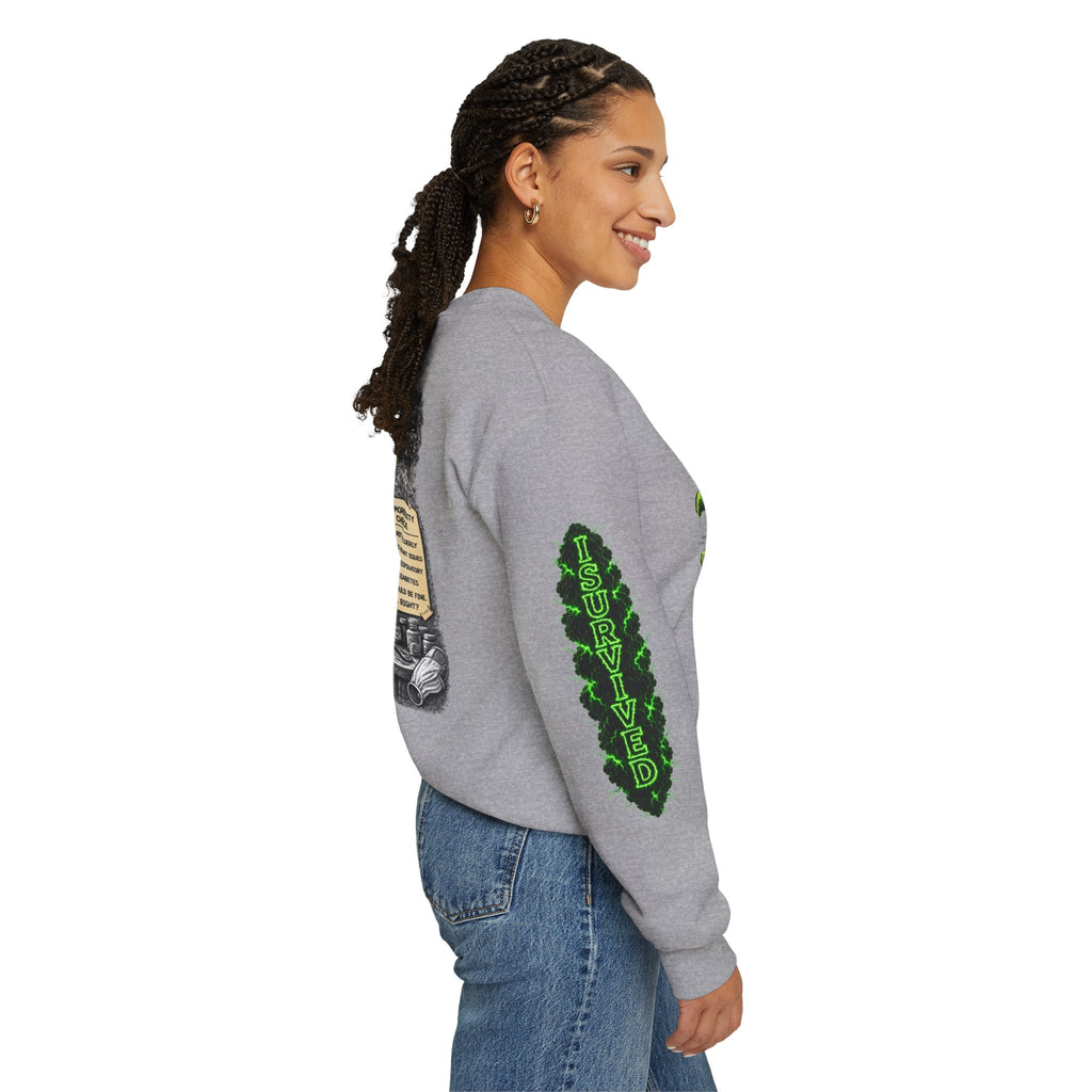 I Survived 2020 — Director's Cut S1:E1 "COVID-19: The Coronavirus" | Pandemic Edition Unisex Heavy Blend™ Crewneck Sweatshirt