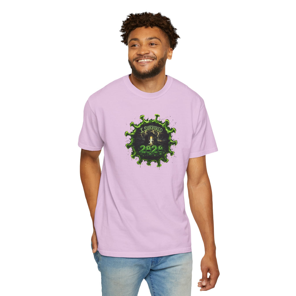 I Survived 2020 —  PANDEMIC S1:E1: Director's Cut "COVID-19: The Coronavirus" Unisex Garment-Dyed T-shirt