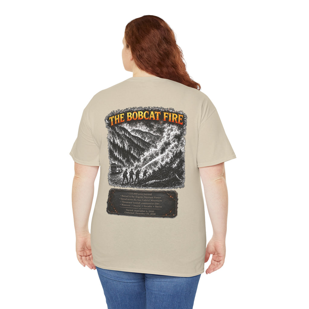 I Survived 2020 — WILDFIRES S2:E2: Director's Cut "The Bobcat Fire" Memorial Unisex Heavy Cotton Tee