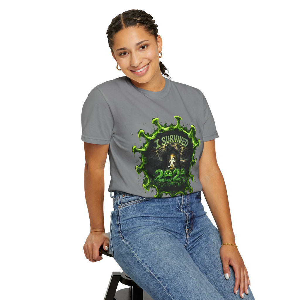 I Survived 2020 — Director's Cut S1:E5 "Delivery Doomsday" | Pandemic Edition Unisex Garment-Dyed T-shirt
