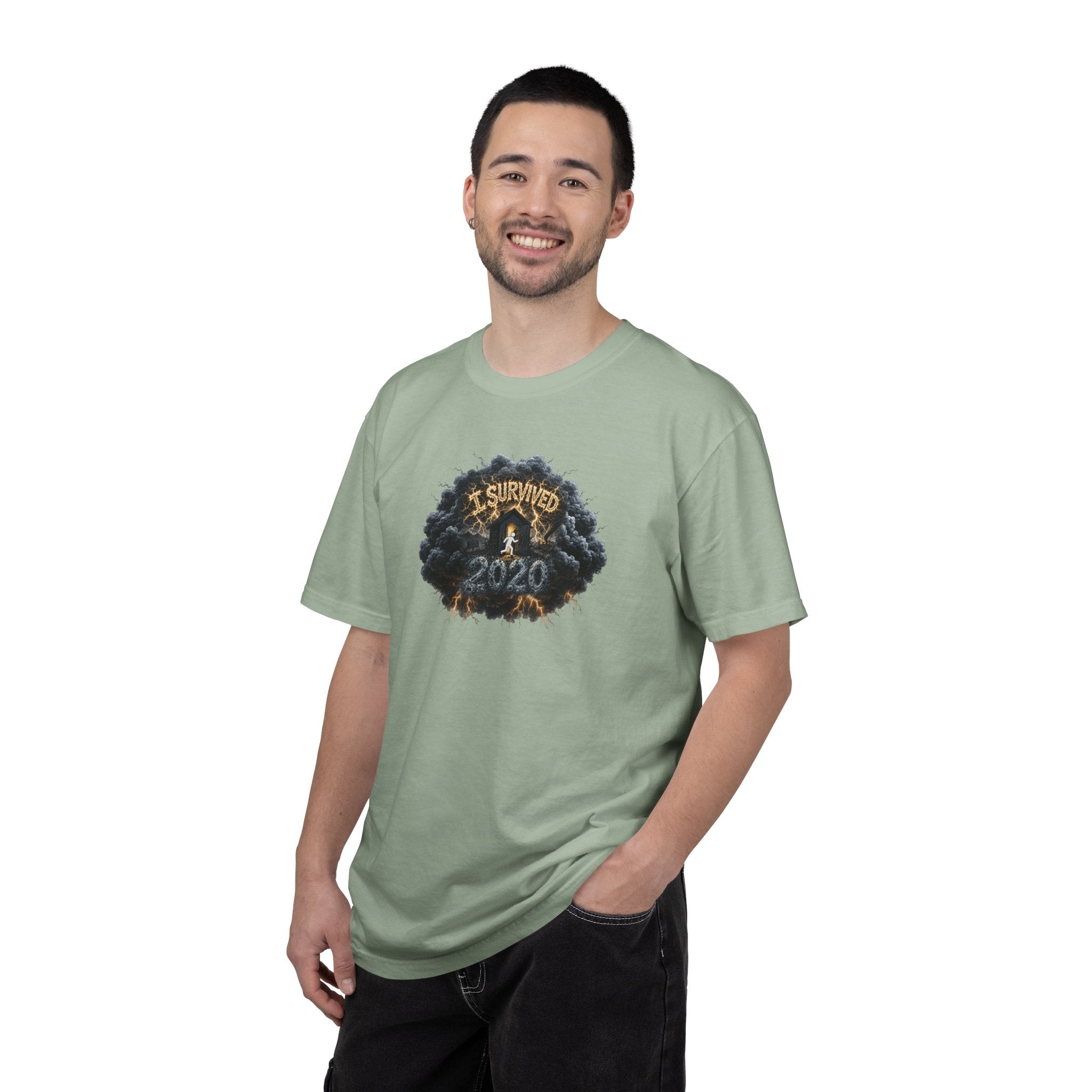 I Survived 2020 — Original PILOT Design: Director's Cut Unisex Garment-Dyed T-shirt