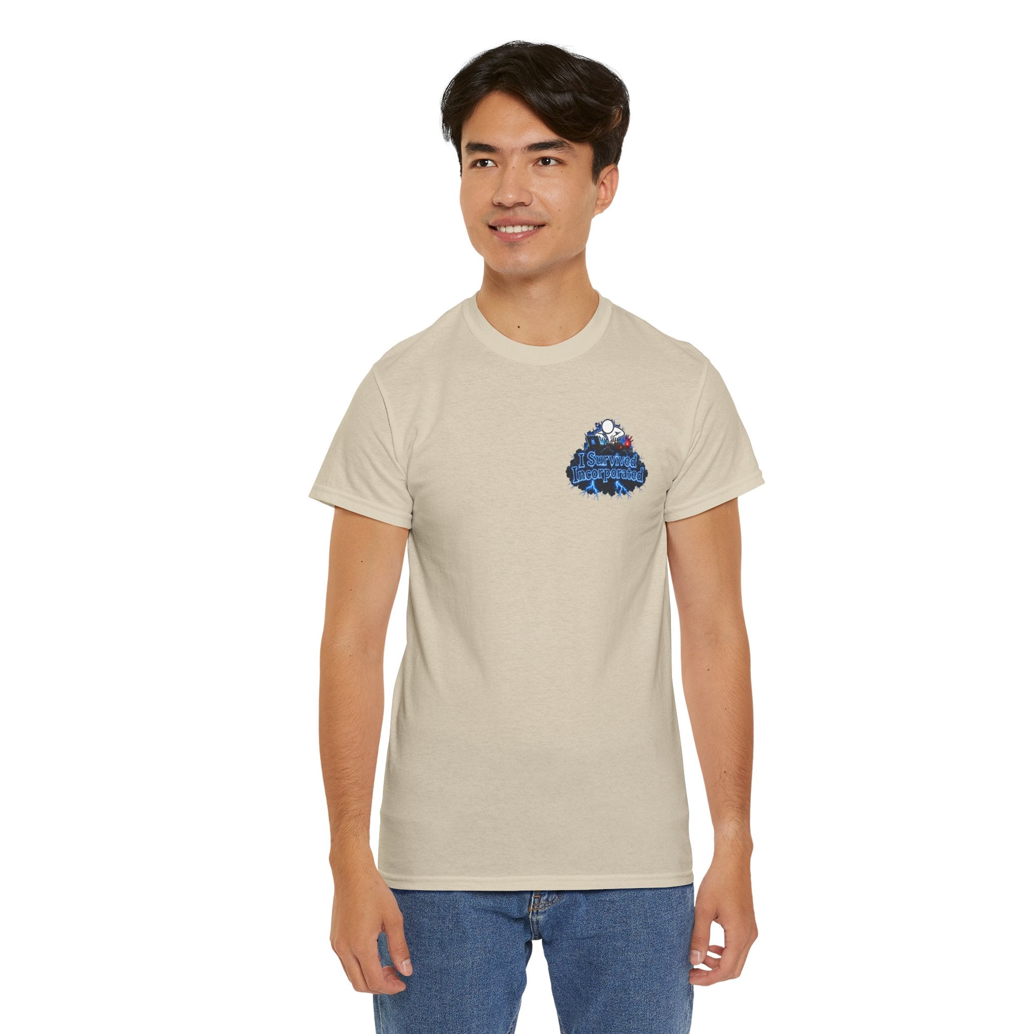 I Survived 2020 — "Please Stand By" Test Pattern Tee Lockdown Surveillance Edition Summer Exclusive Unisex Heavy Cotton Tee