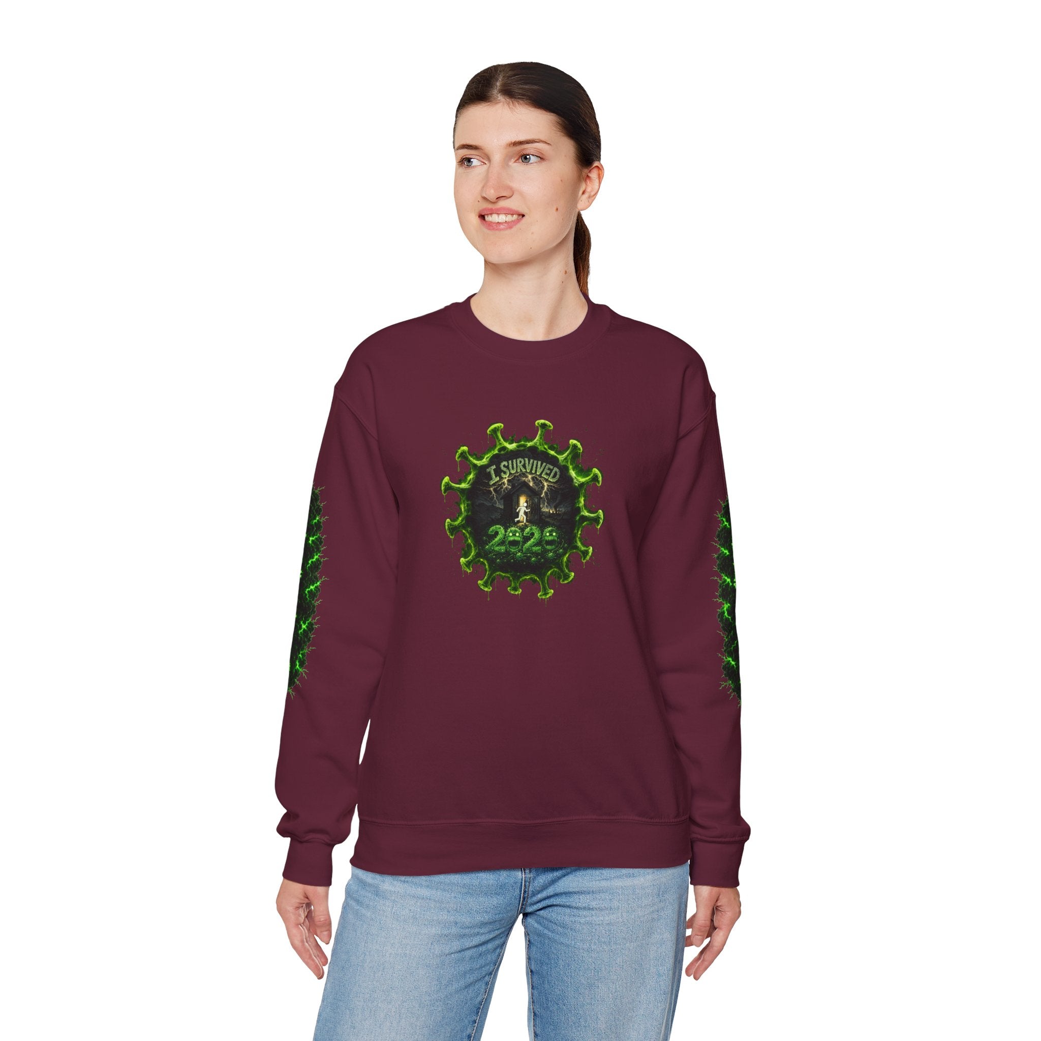 I Survived 2020 — PANDEMIC S1:E2: Director's Cut "The Coming of COVID" Unisex Heavy Blend™ Crewneck Sweatshirt