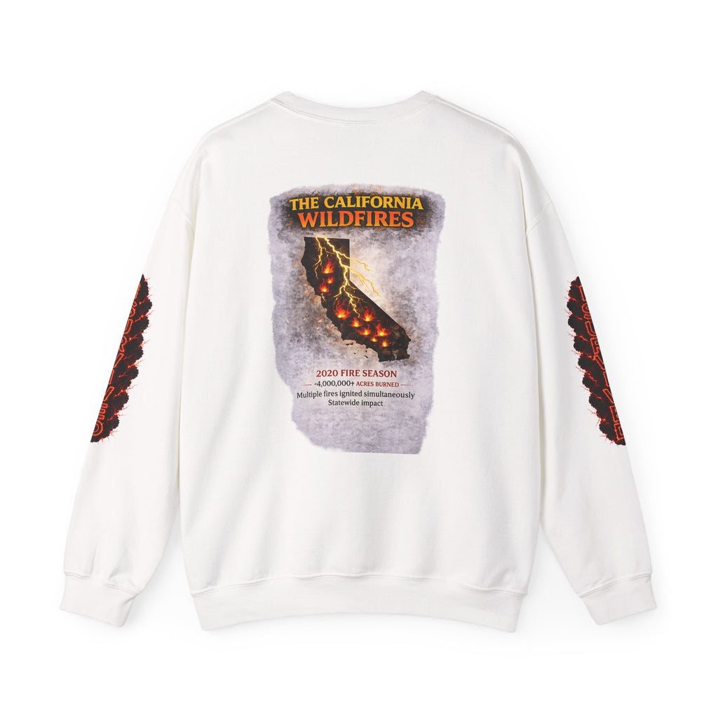 I Survived 2020 — Director's Cut S2:E3 "The California Wildfires" | Wildfire Edition Memorial Unisex Heavy Blend™ Crewneck Sweatshirt