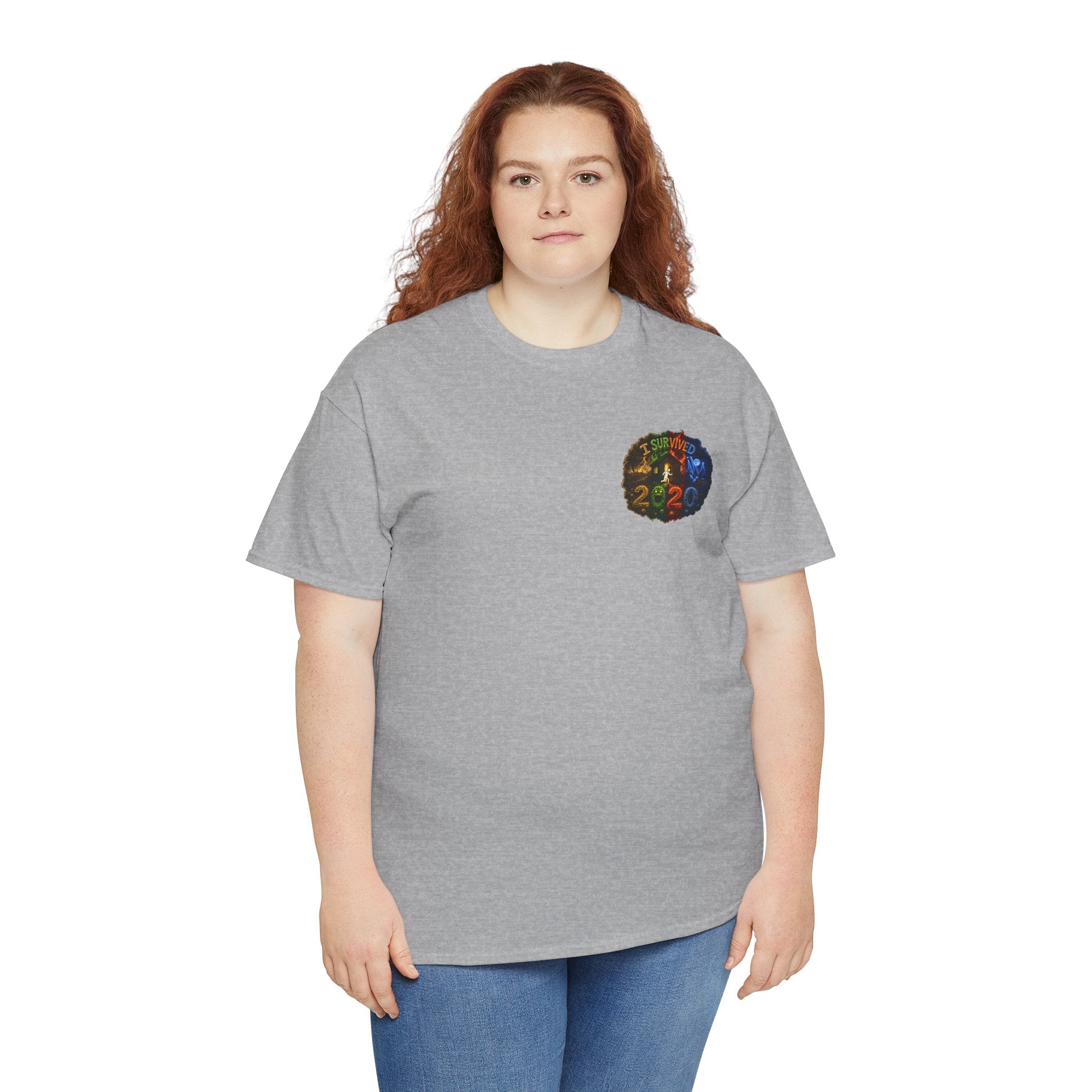 I Survived 2020 — "No Signal" Test Pattern Tee Alien Broadcast Finale Summer Premiere Unisex Heavy Cotton Tee