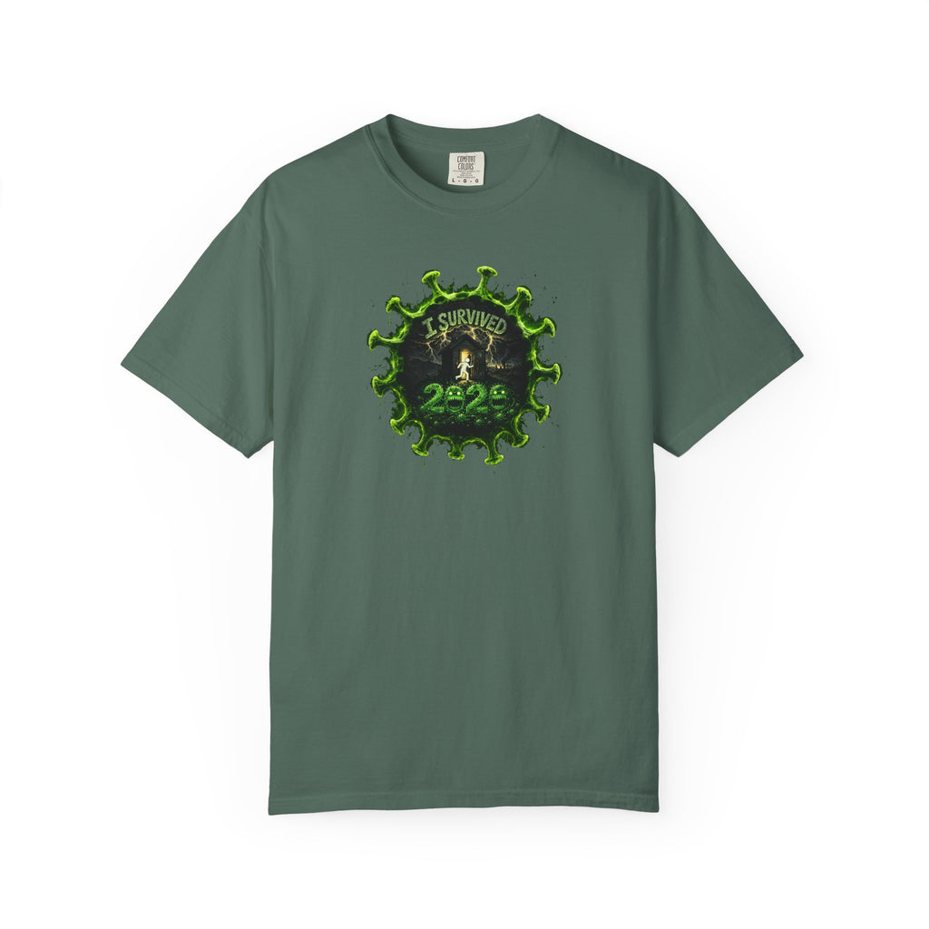 I Survived 2020 —  PANDEMIC S1:E1: Director's Cut "COVID-19: The Coronavirus" Unisex Garment-Dyed T-shirt