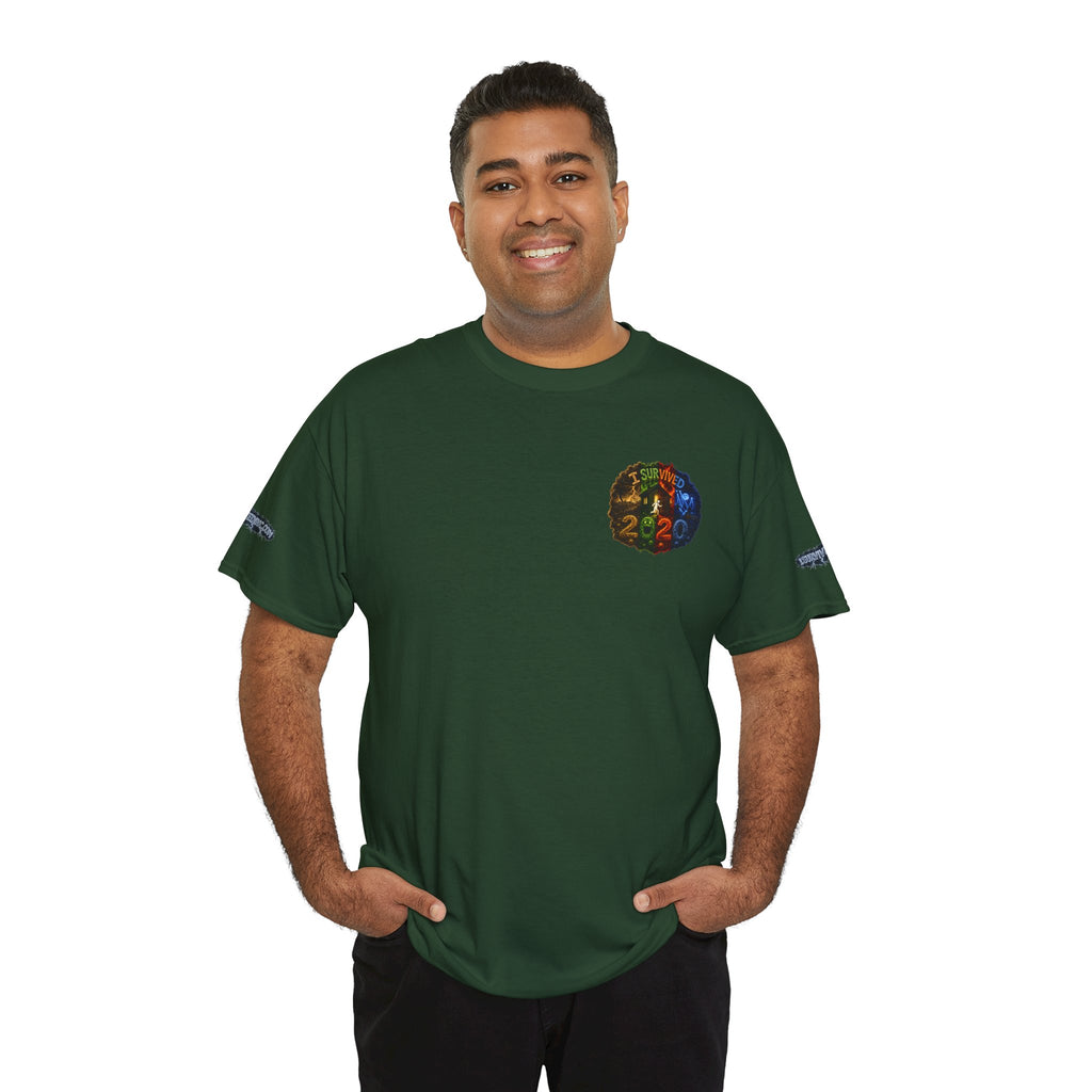I Survived 2020 — "No Signal" Test Pattern Tee Alien Broadcast Finale Special Edition Summer Premiere Unisex Heavy Cotton Tee
