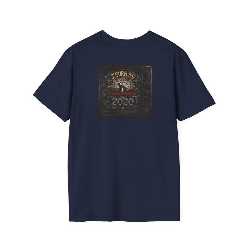 I Survived 2020 — "Please Stand By" Test Pattern Tee Summer Premier Unisex Softstyle T-Shirt