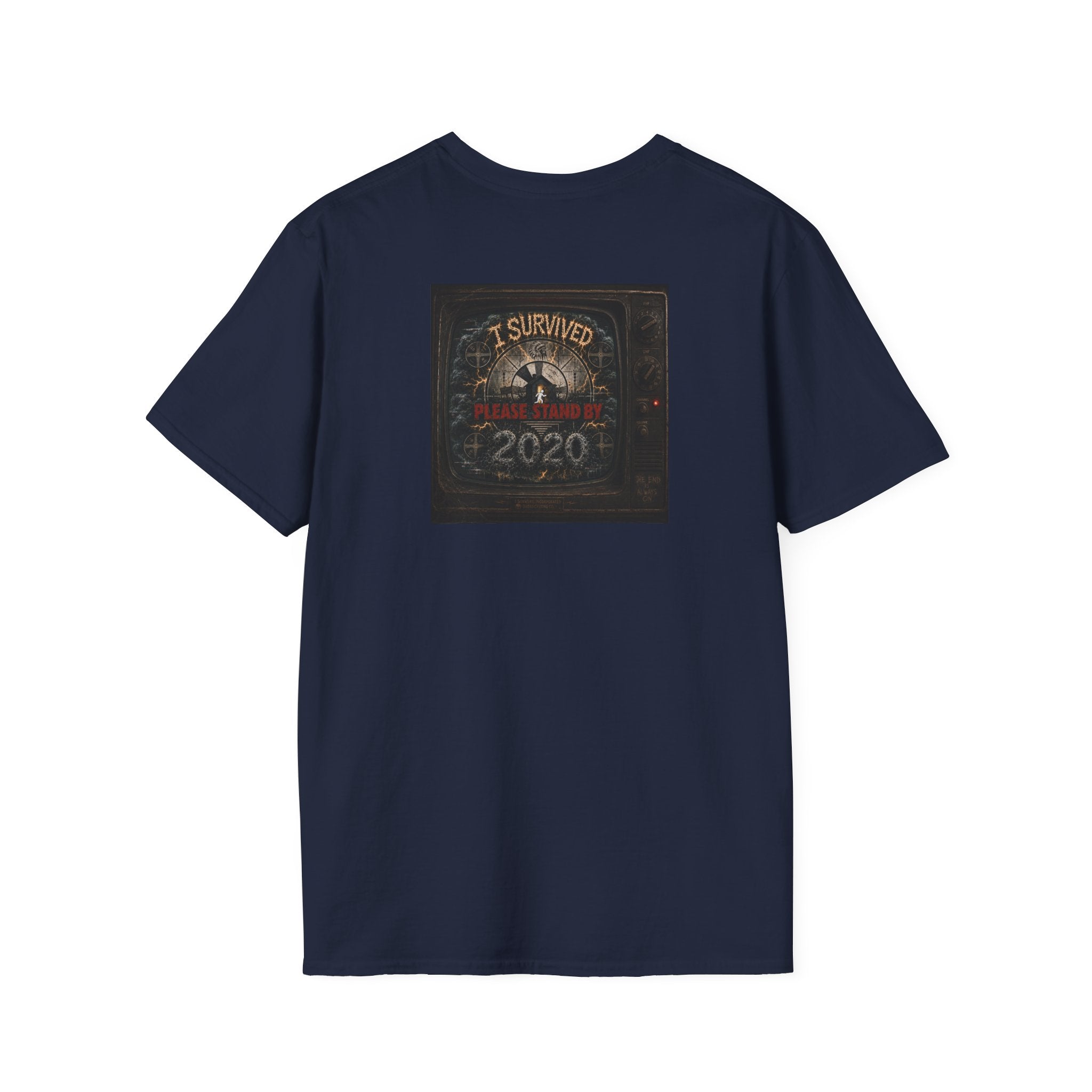 I Survived 2020 — "Please Stand By" Test Pattern Tee Summer Premier Unisex Softstyle T-Shirt