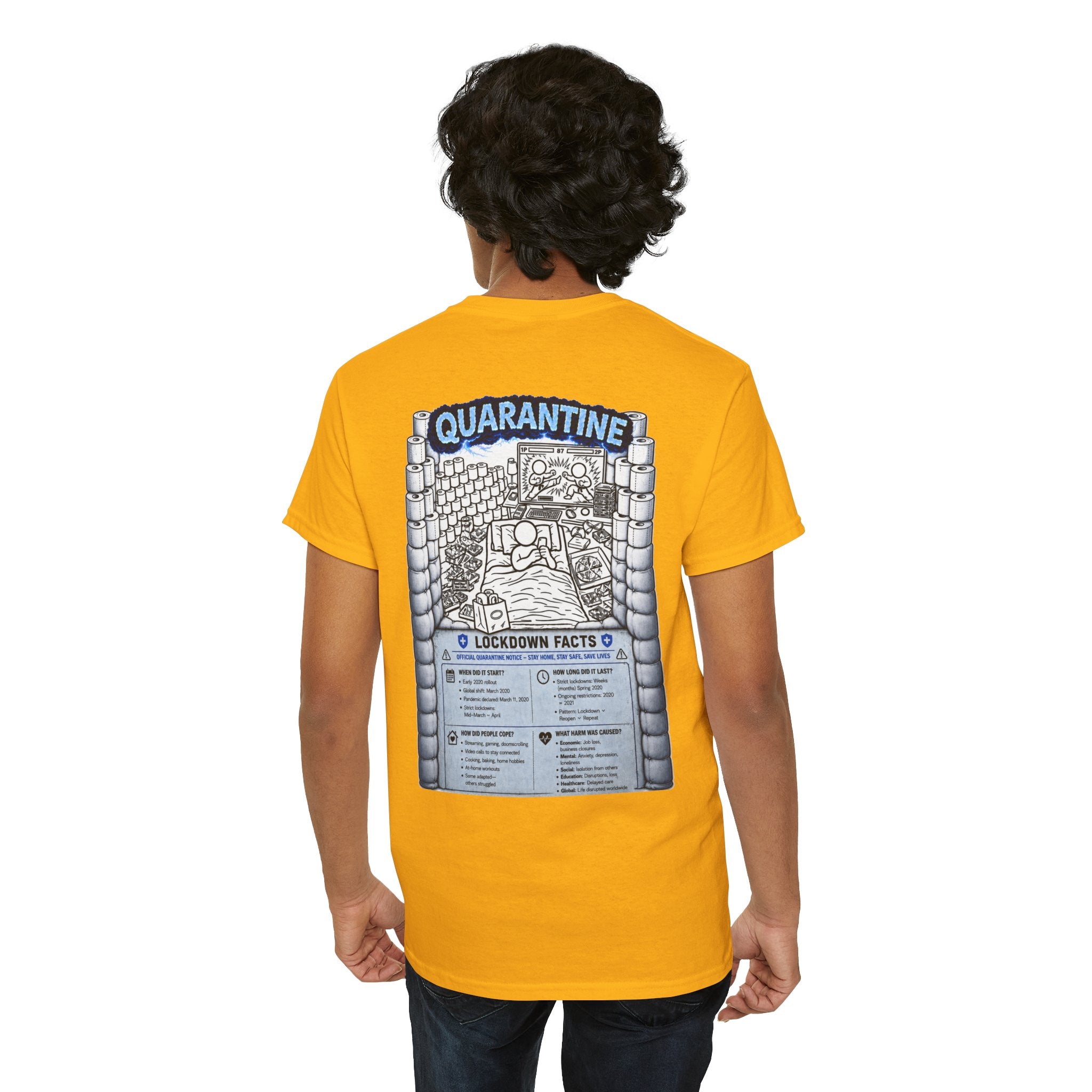 I Survived 2020 — LOCKDOWN S3:E1: "Quarantine" Unisex Heavy Cotton Tee