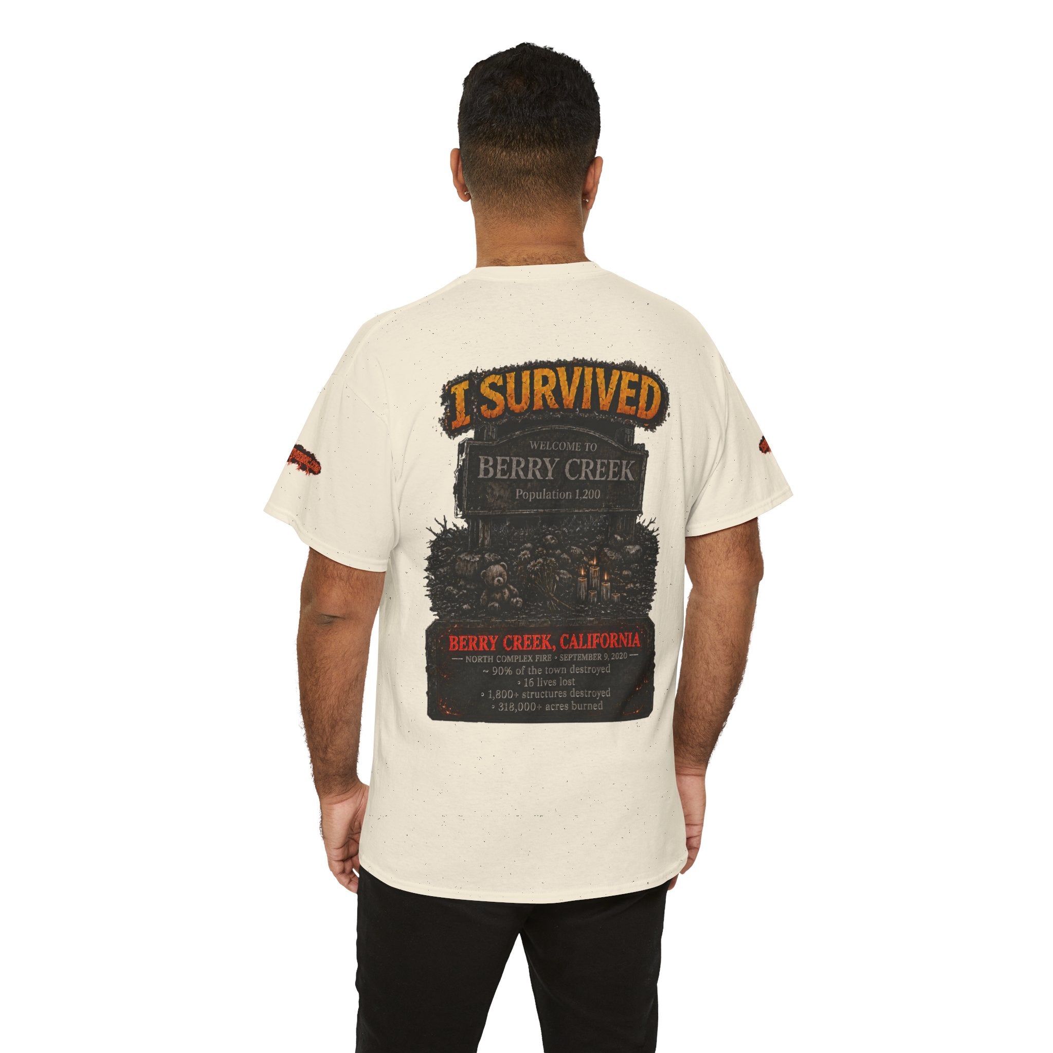 I Survived 2020 — Director's Cut S2:E1 "Berry Creek" | Wildfire Edition Memorial Unisex Heavy Cotton Tee (SPECIAL EDITION)