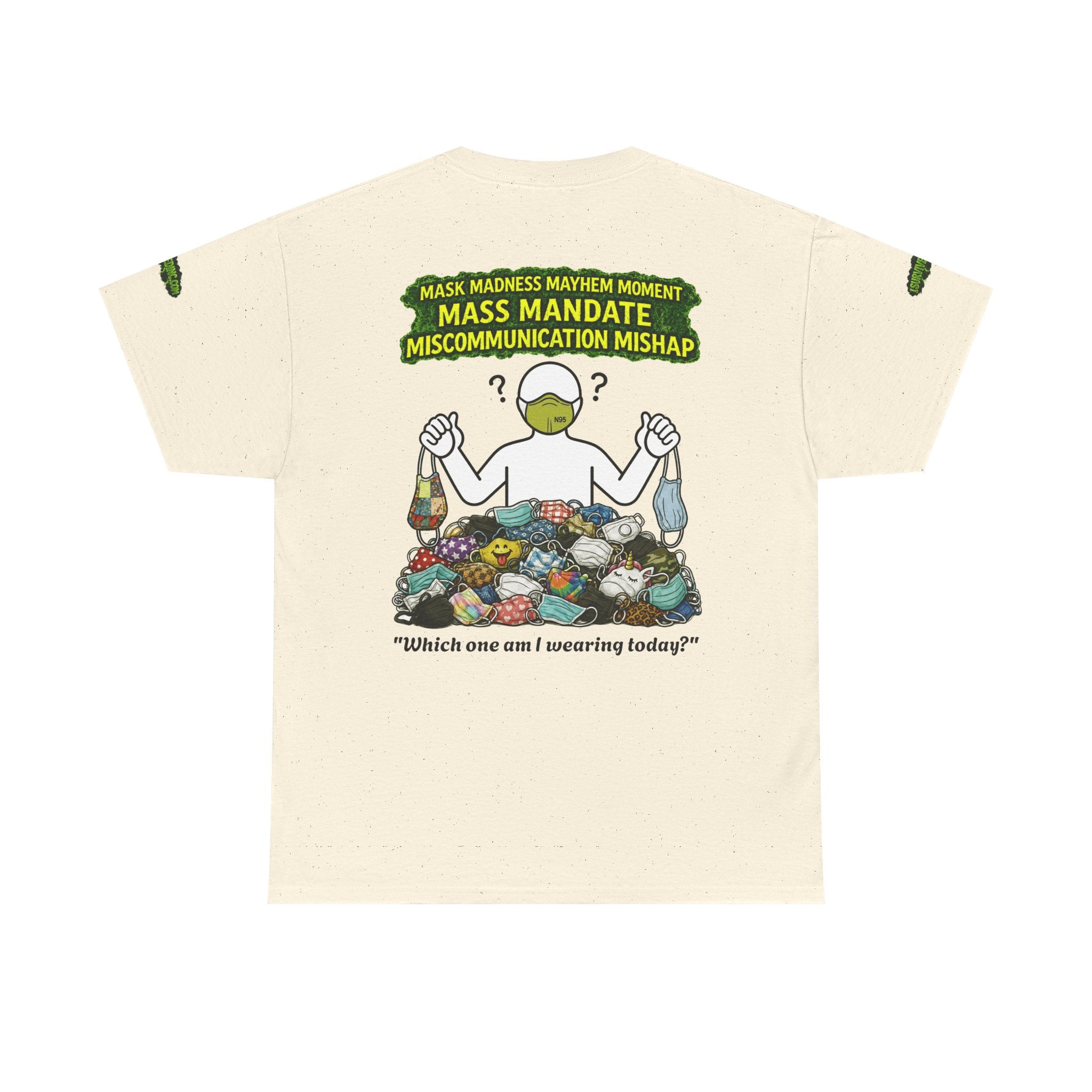I Survived 2020 — PANDEMIC S1:E4: Special Edition "Mask Madness" Unisex Heavy Cotton Tee