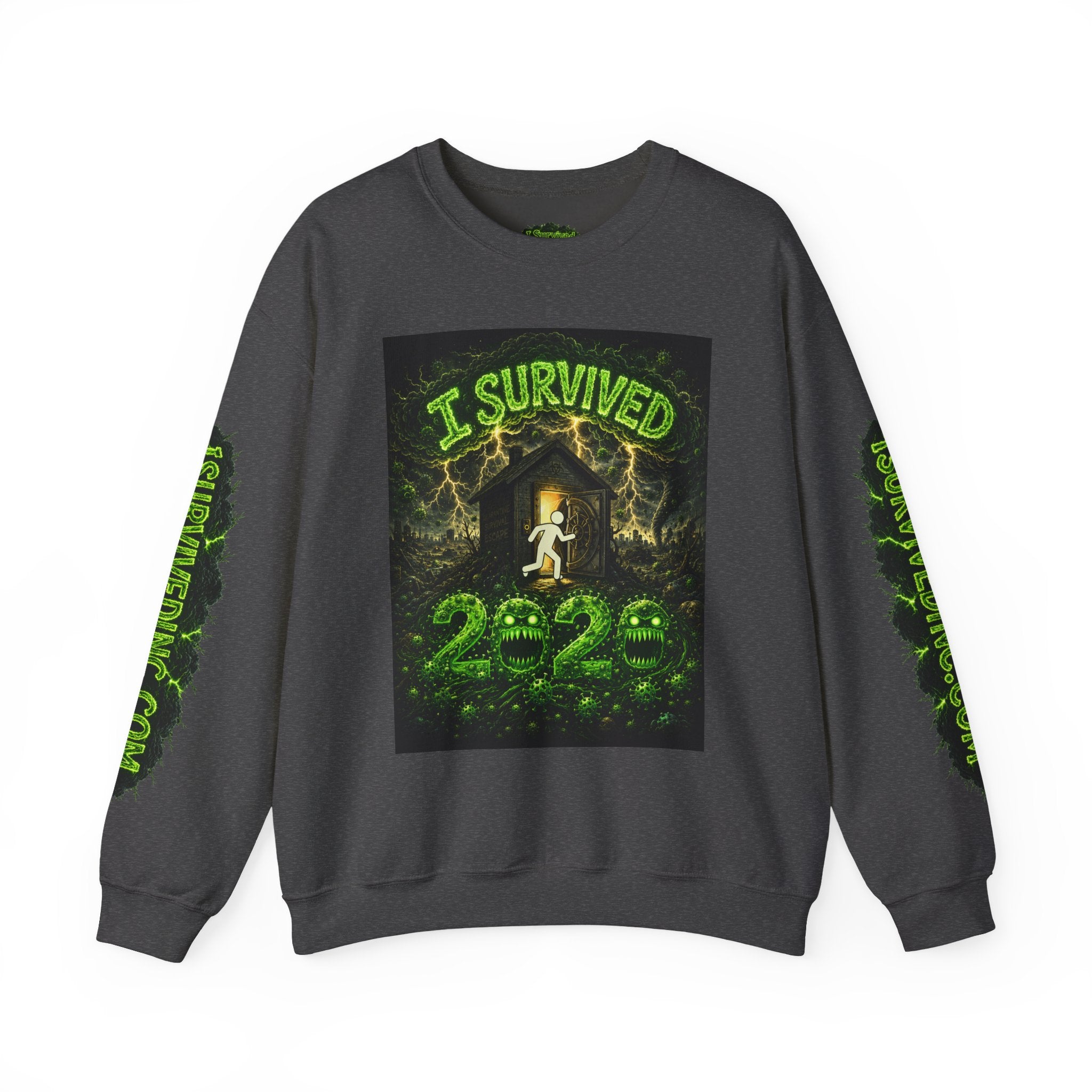 I Survived 2020 — S1:E1 "COVID-19: The Coronavirus" | Pandemic Edition Unisex Heavy Blend™ Crewneck Sweatshirt