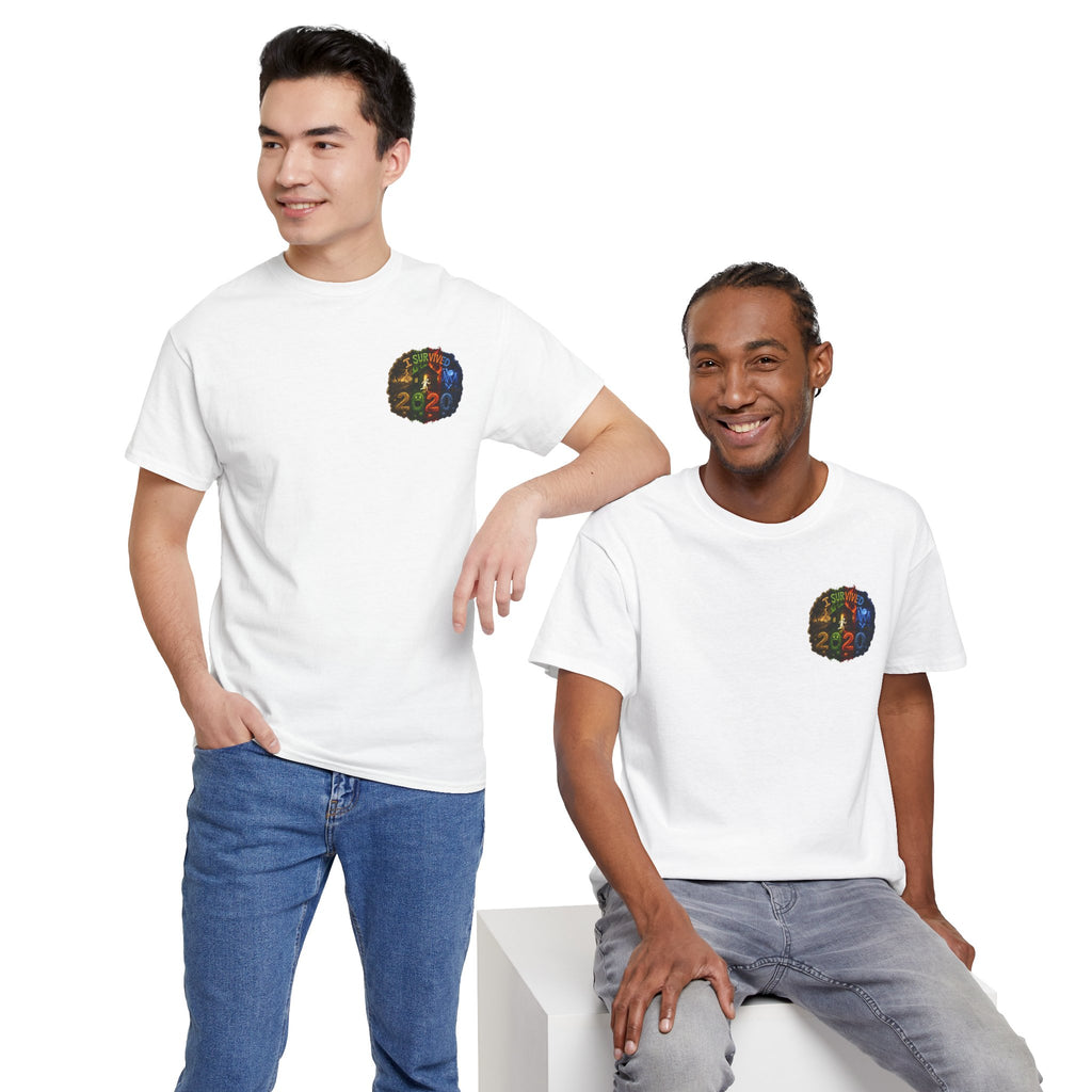 I Survived 2020 — "No Signal" Test Pattern Tee Alien Broadcast Finale Summer Premiere Unisex Heavy Cotton Tee
