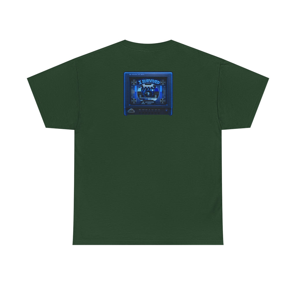 I Survived 2020 — "Please Stand By" Test Pattern Tee Lockdown Surveillance Edition Summer Exclusive Unisex Heavy Cotton Tee