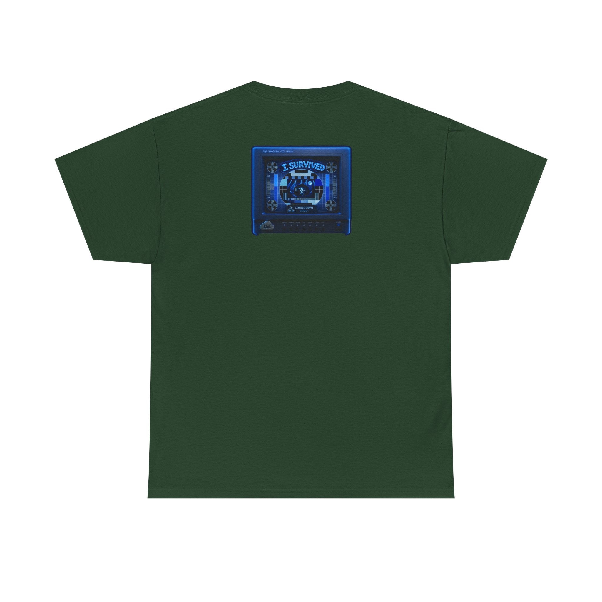 I Survived 2020 — "Please Stand By" Test Pattern Tee Lockdown Surveillance Edition Summer Exclusive Unisex Heavy Cotton Tee