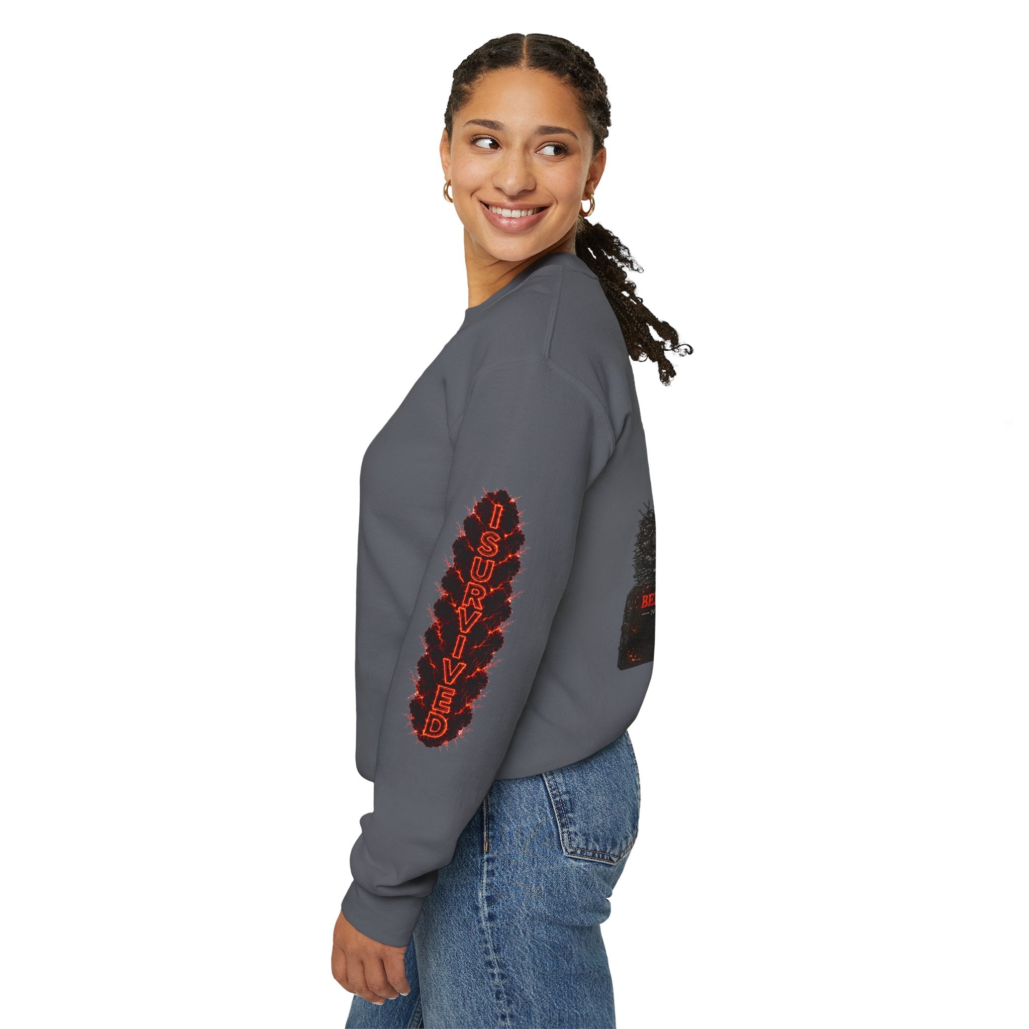 I Survived 2020 — WILDFIRES S2:E1: Director's Cut "Berry Creek" Memorial Unisex Heavy Blend™ Crewneck Sweatshirt