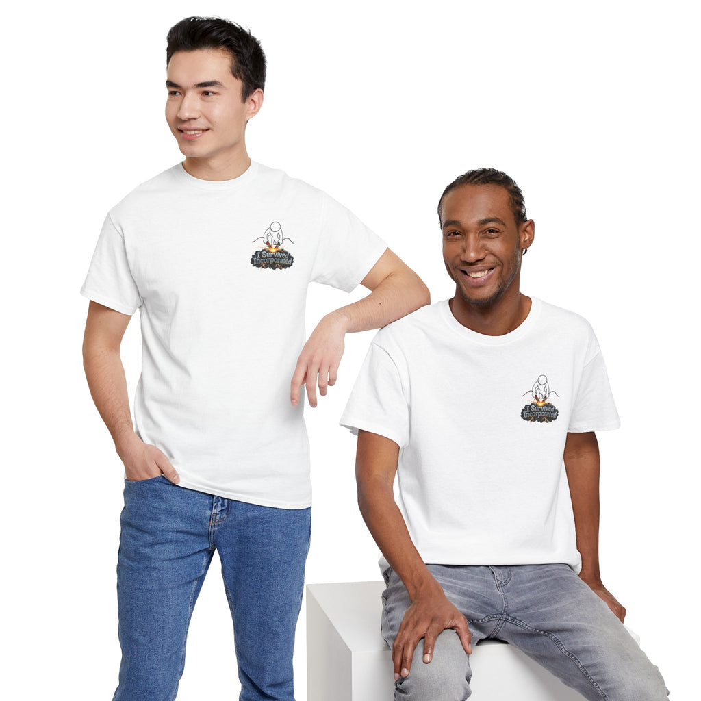 I Survived 2020 — "Please Stand By" Test Pattern Tee Summer Premier Unisex Heavy Cotton Tee