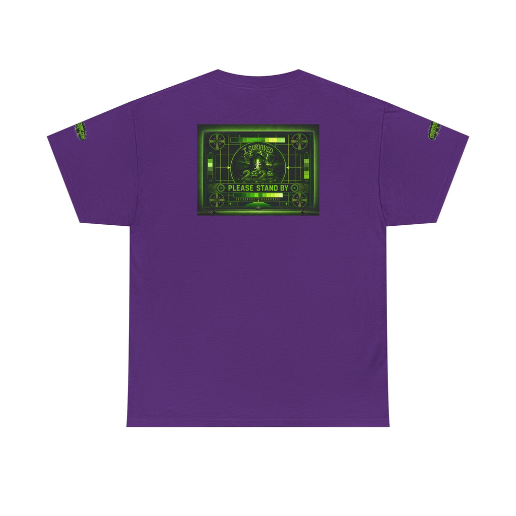 I Survived 2020 — "Please Stand By" Test Pattern Toxic Signal Tee Special Edition Summer Premiere Unisex Heavy Cotton Tee