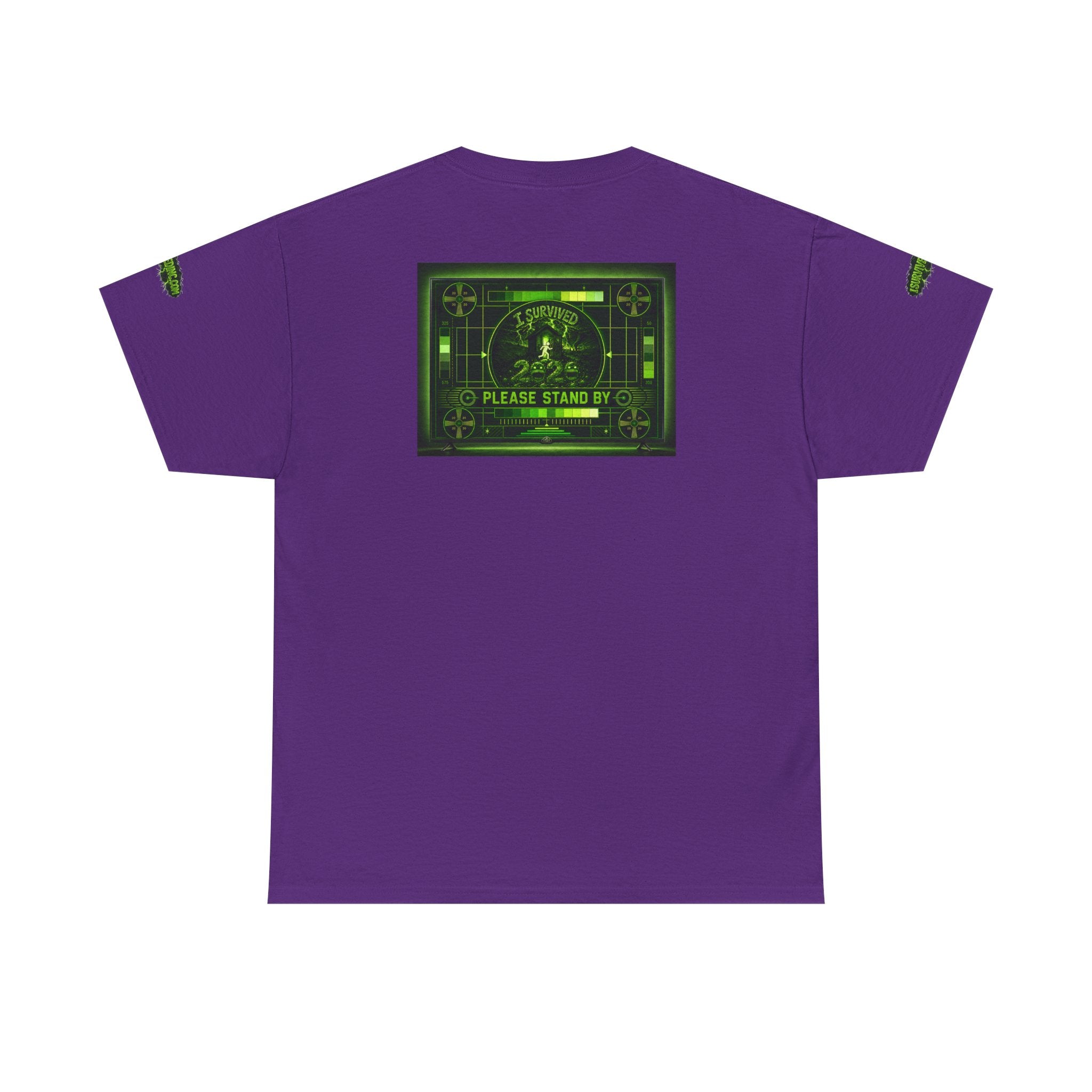 I Survived 2020 — "Please Stand By" Test Pattern Toxic Signal Tee Special Edition Summer Premiere Unisex Heavy Cotton Tee