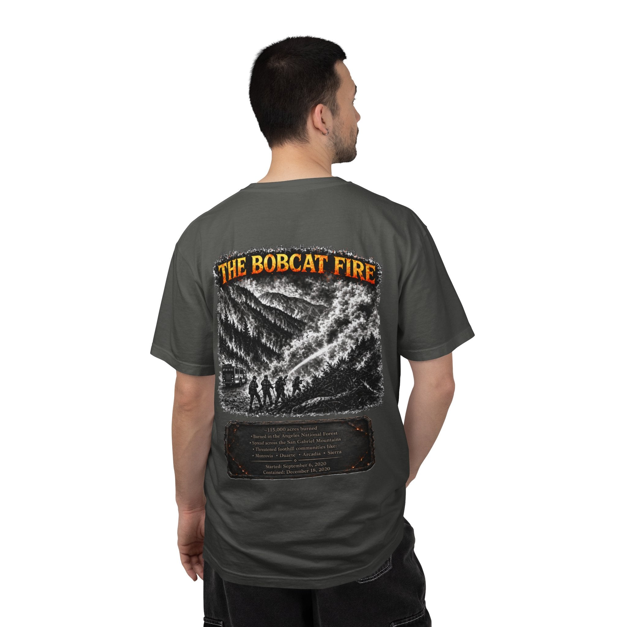 I Survived 2020 — Director's Cut S2:E2 "The Bobcat Fire" | Wildfire Edition Memorial Unisex Garment-Dyed T-shirt