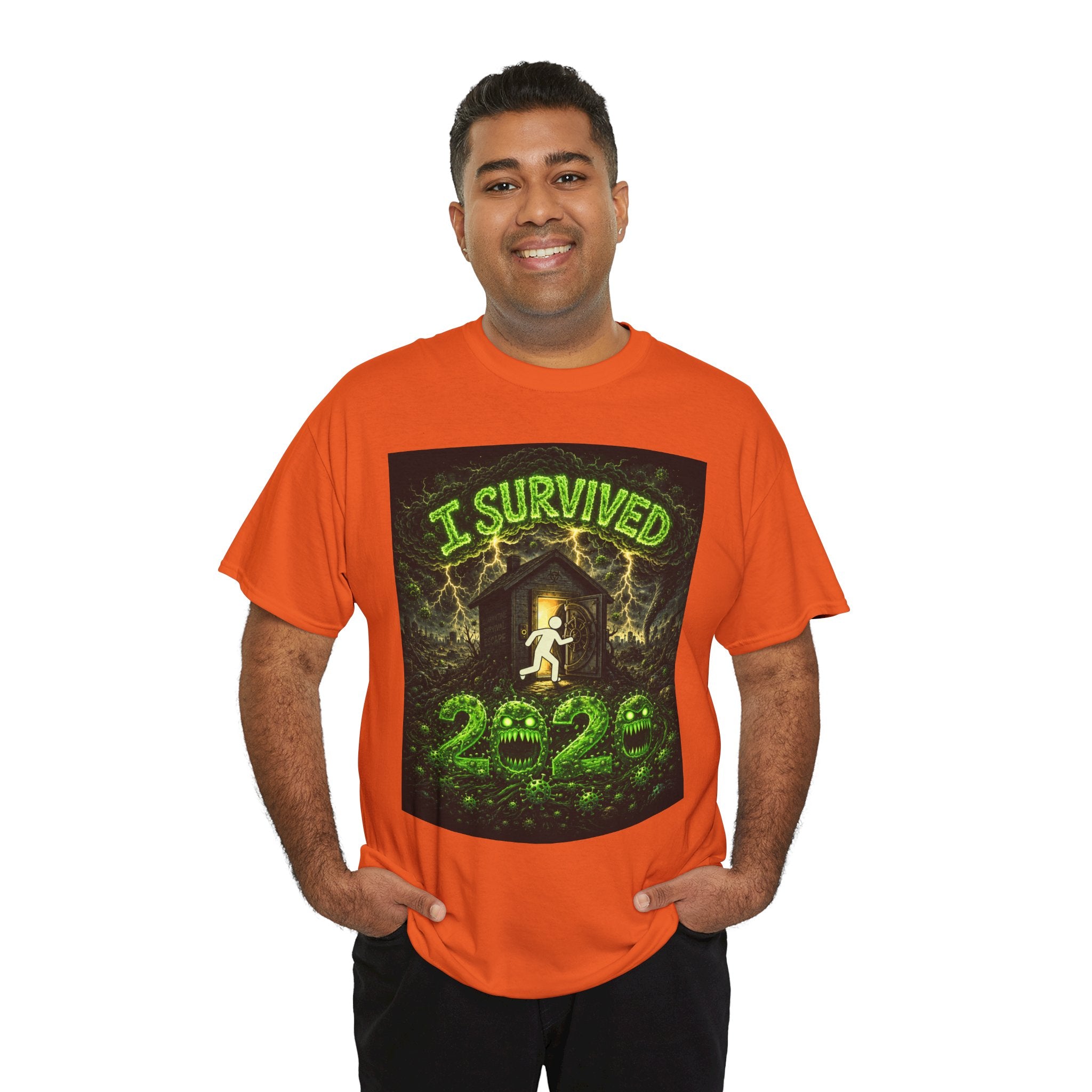 I Survived 2020 — S1:E2 "The Coming of COVID" | Pandemic Edition Unisex Heavy Cotton Tee