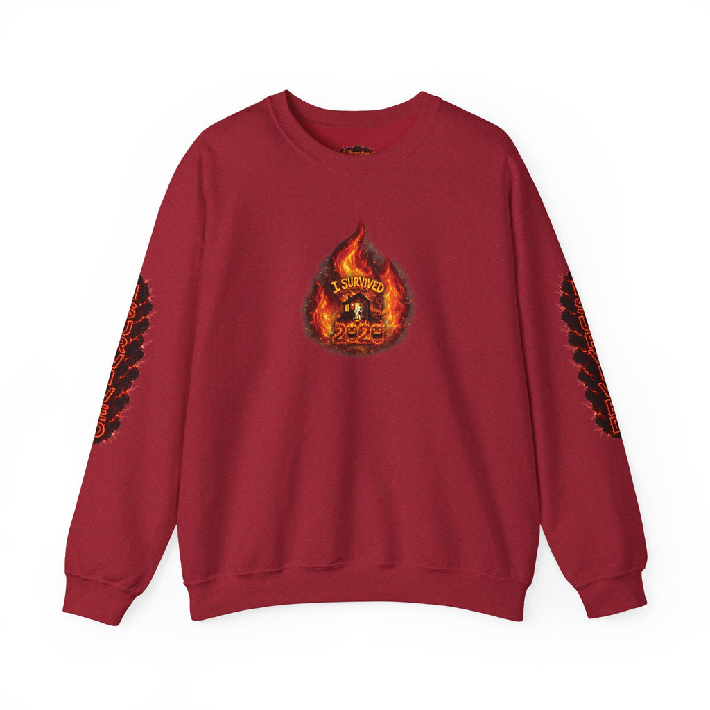 I Survived 2020 — WILDFIRES S2:E3: Director's Cut "The California Wildfires" Memorial Unisex Heavy Blend™ Crewneck Sweatshirt