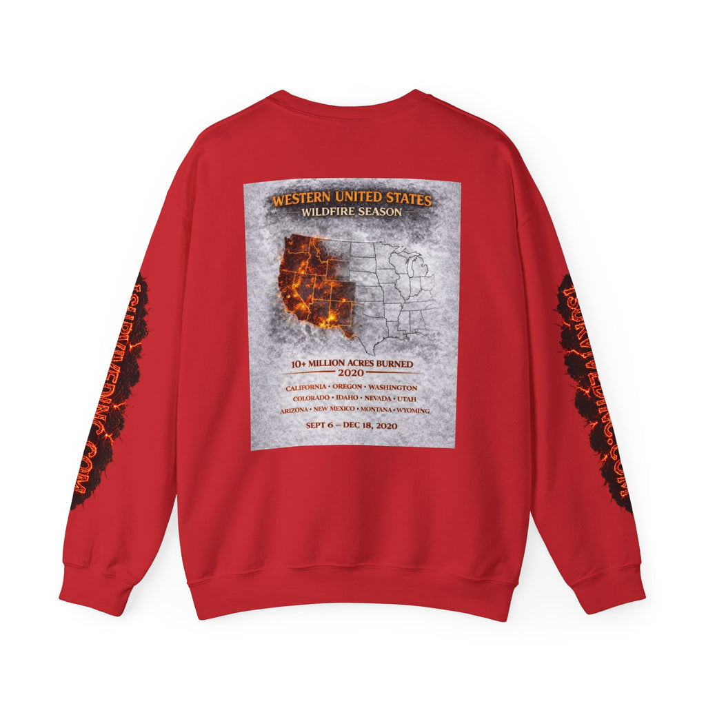 I Survived 2020 — S2:E4 "Western U.S. Wildfire Season" | Mid-Season Finale Pt. 1 | Wildfire Edition Memorial Unisex Heavy Blend™ Crewneck Sweatshirt