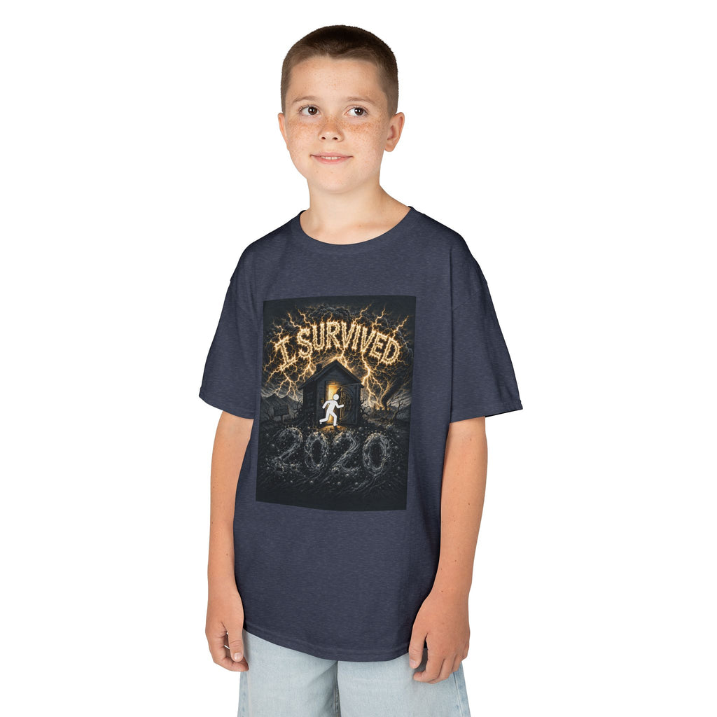 I Survived 2020 — Original Design Teaser Tee | Season 1 Premiere Drop Kids Heavy Cotton™ Tee