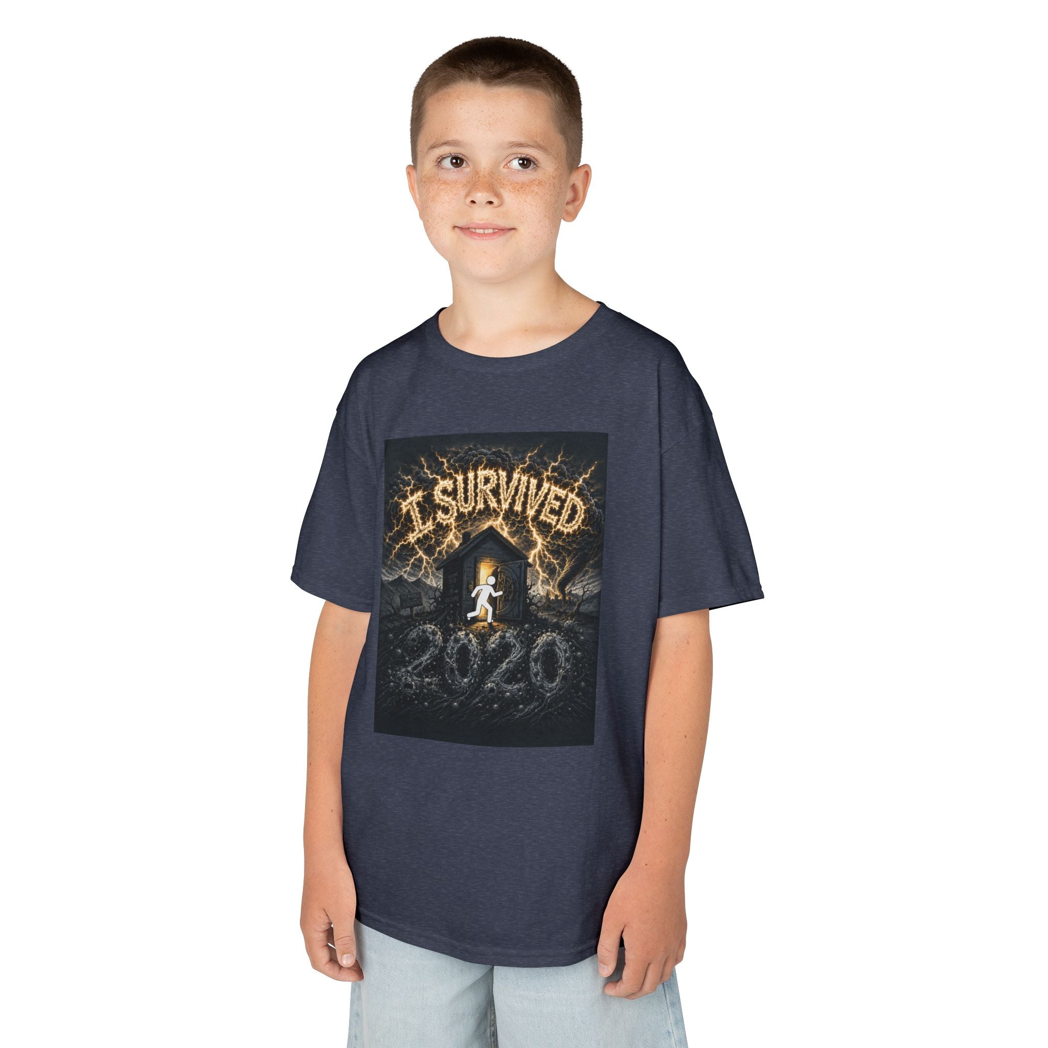 I Survived 2020 — Original Design Teaser Tee | Season 1 Premiere Drop Kids Heavy Cotton™ Tee